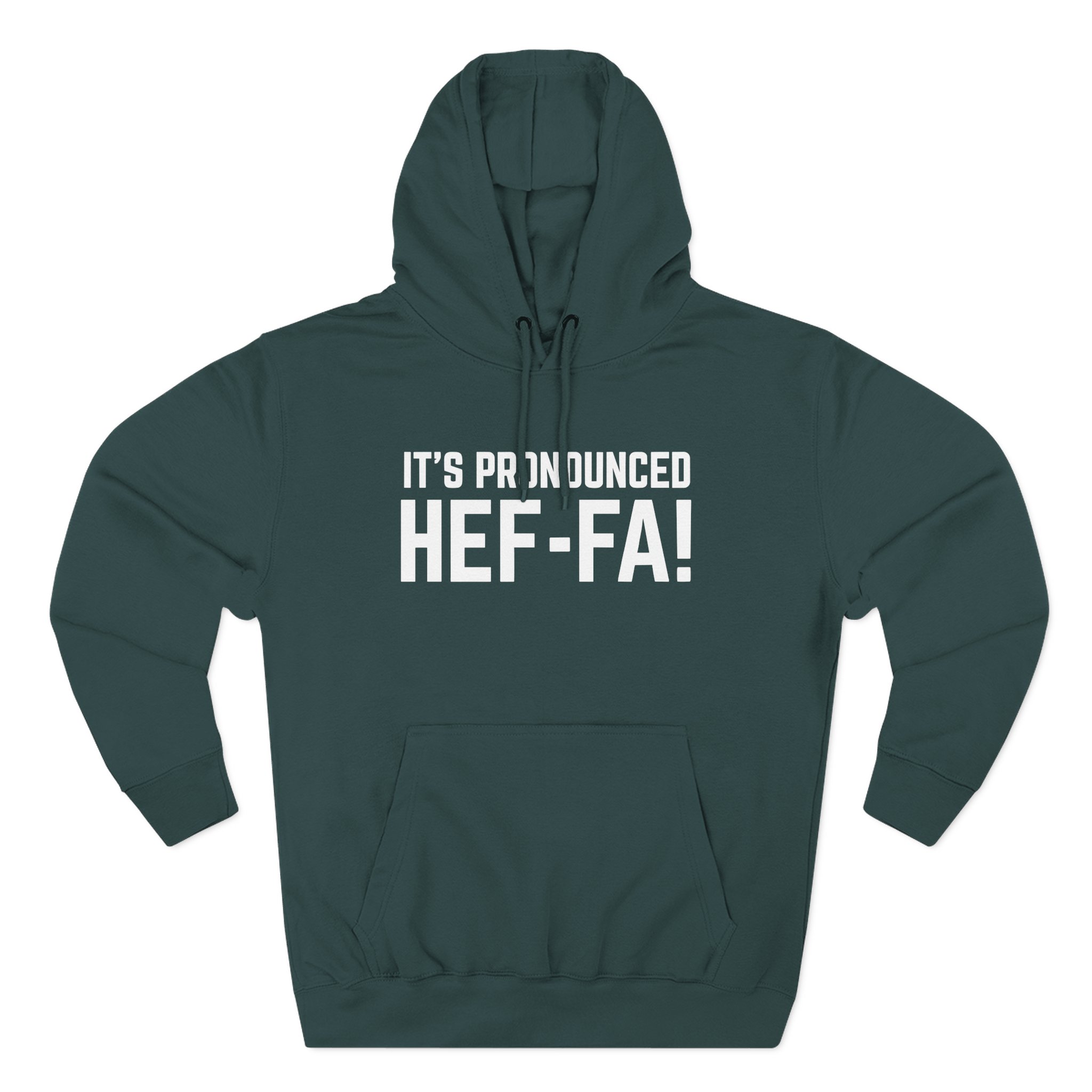 Hef Three-Panel Fleece Hoodie