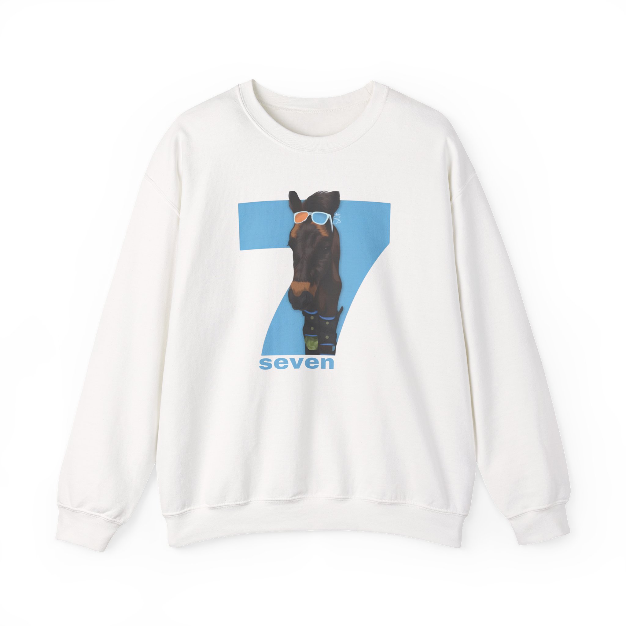 Katie Van Slyke Shady Seven Unisex Heavy Blendâ„¢ Crewneck Sweatshirt