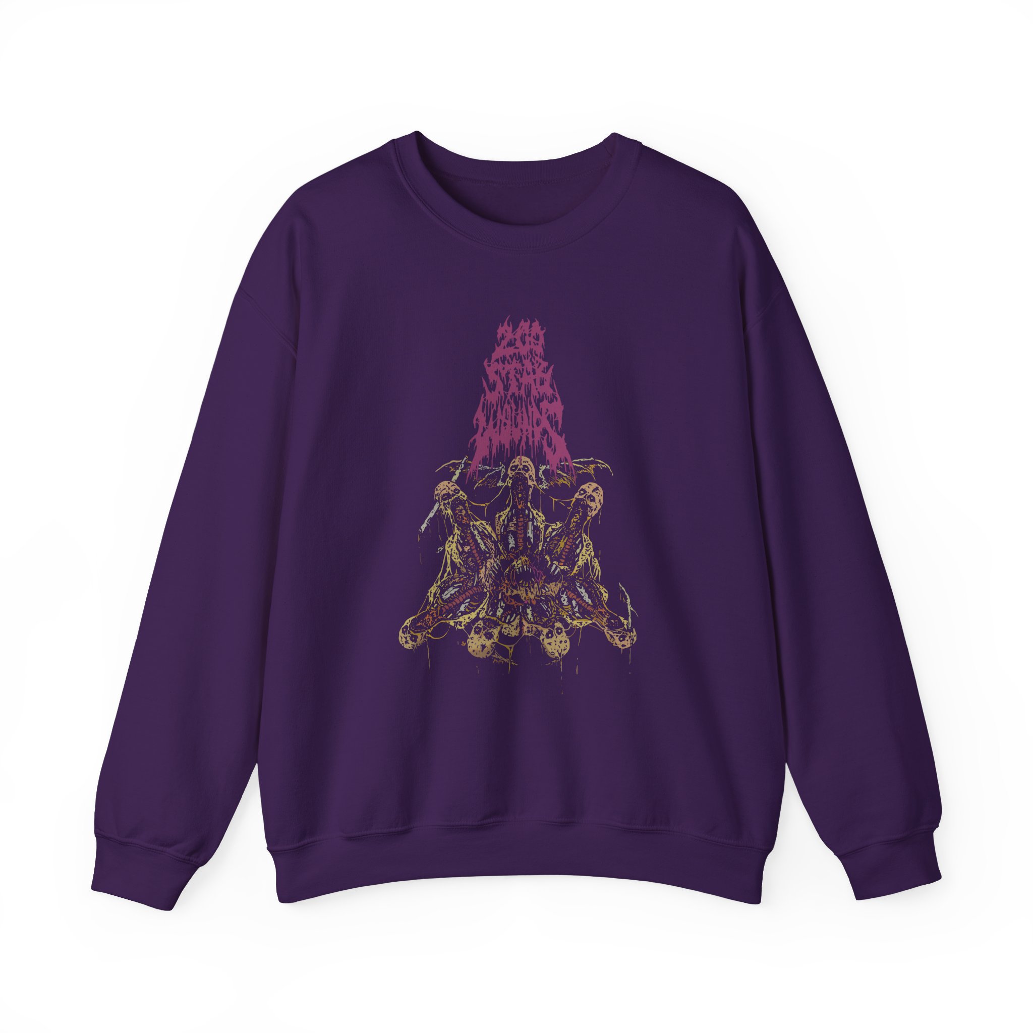 200 Stab Wounds Wing Skulls Unisex Heavy Blendâ„¢ Crewneck Sweatshirt