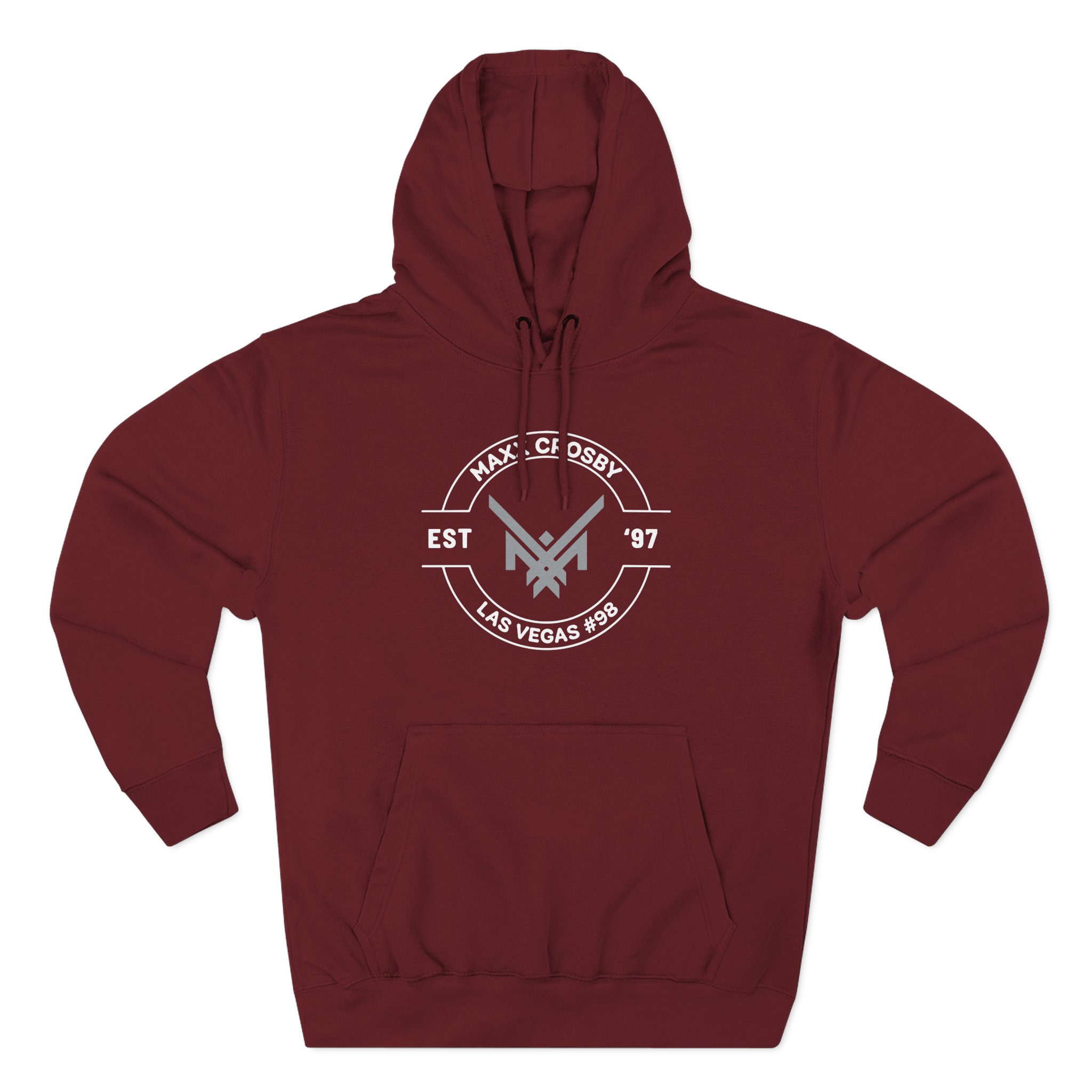 Maxx Crosby Logo Three-Panel Fleece Hoodie