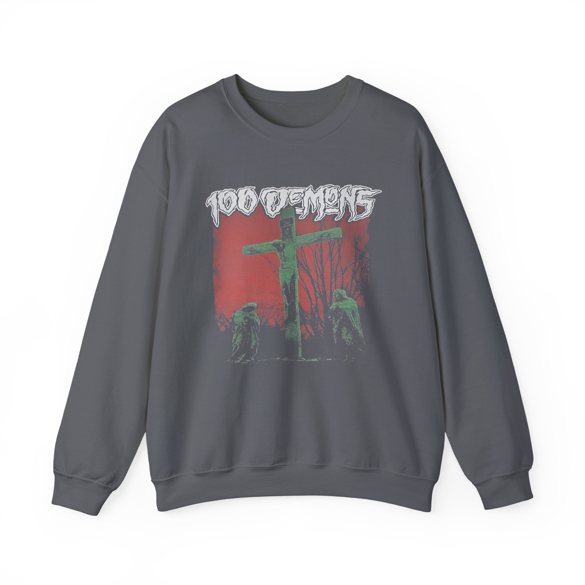 100 Demons Unisex Heavy Blendâ„¢ Crewneck Sweatshirt