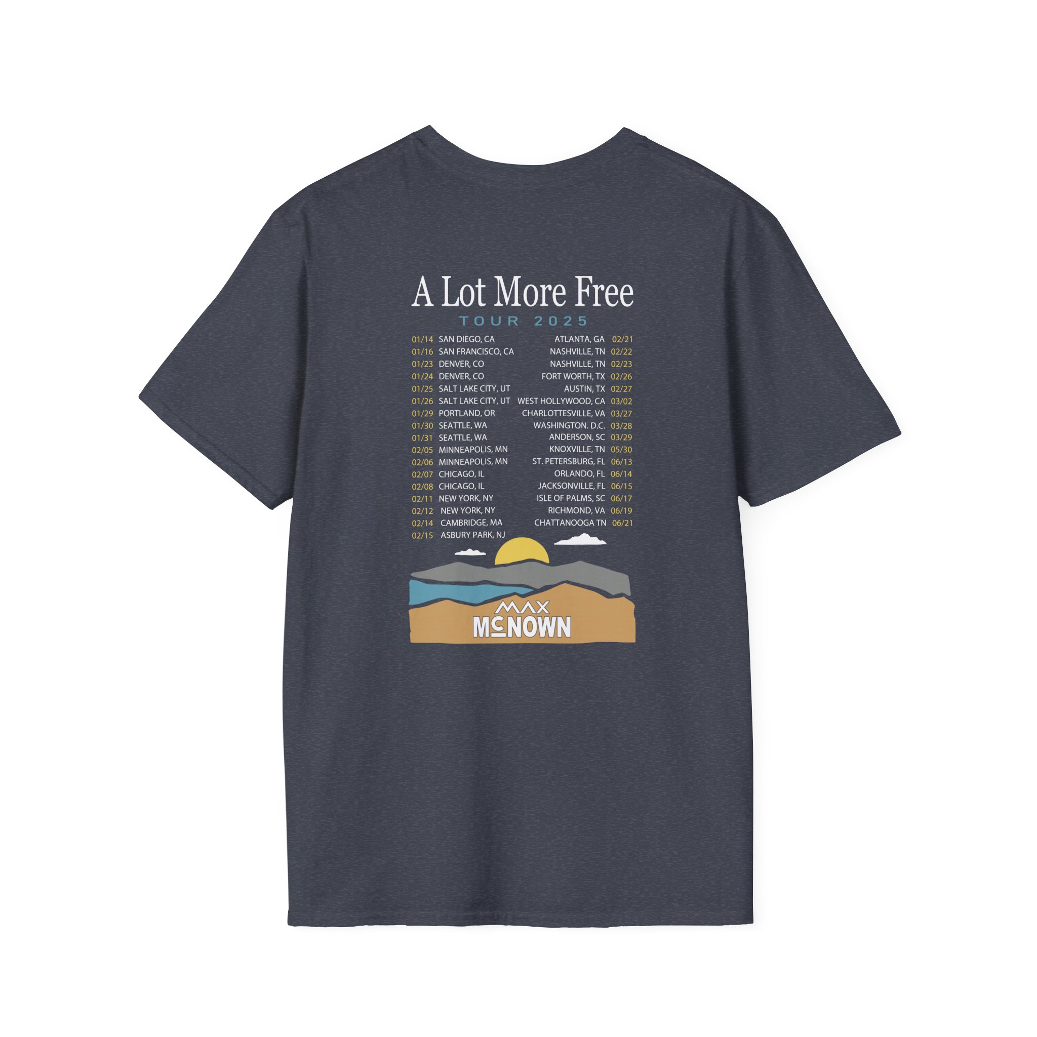 Max Mcnown US Tour Unisex Softstyle T-Shirt