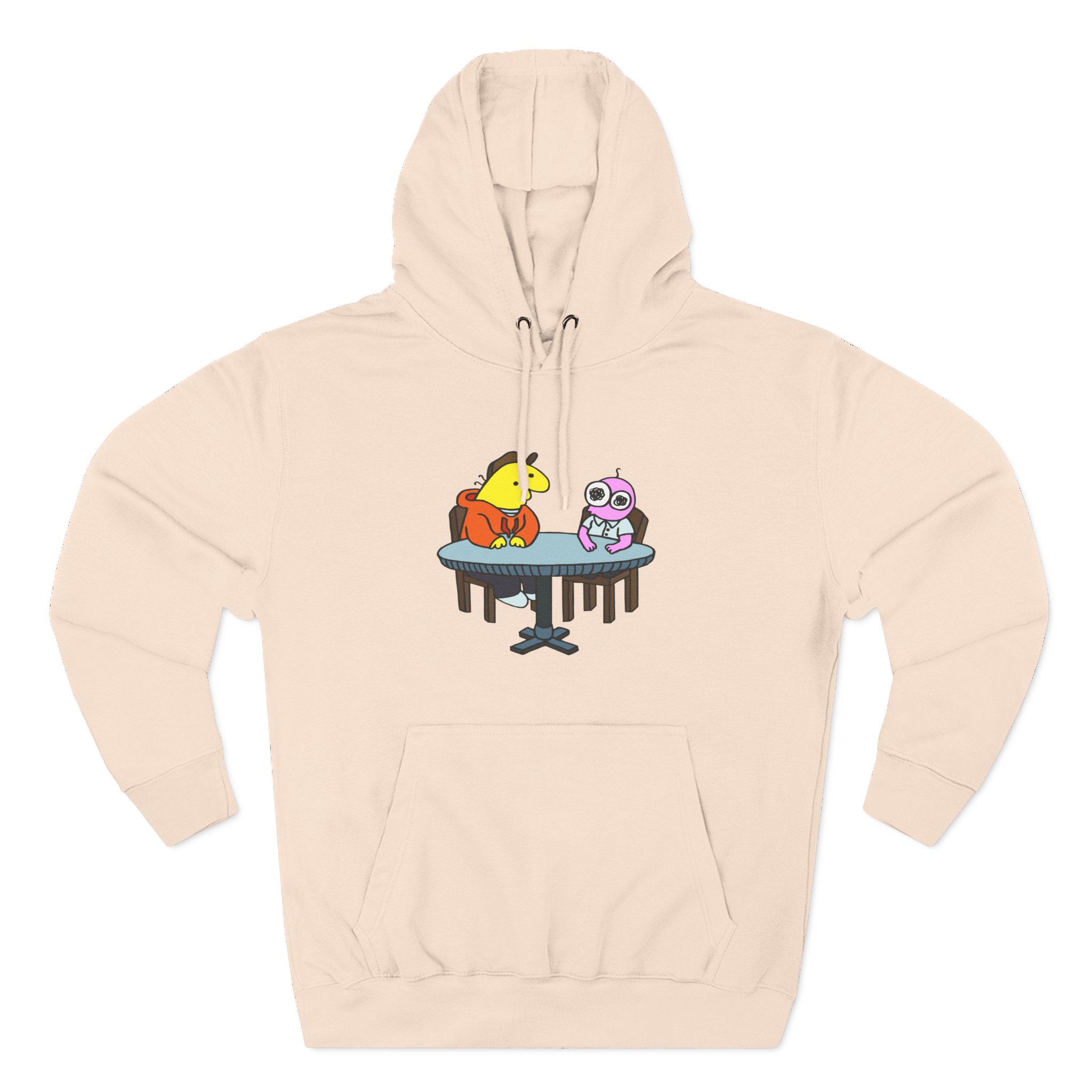 Smiling Friends Three-panel Fleece Hoodie