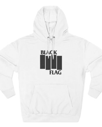 Black Flag Bars Three-Panel Fleece Hoodie