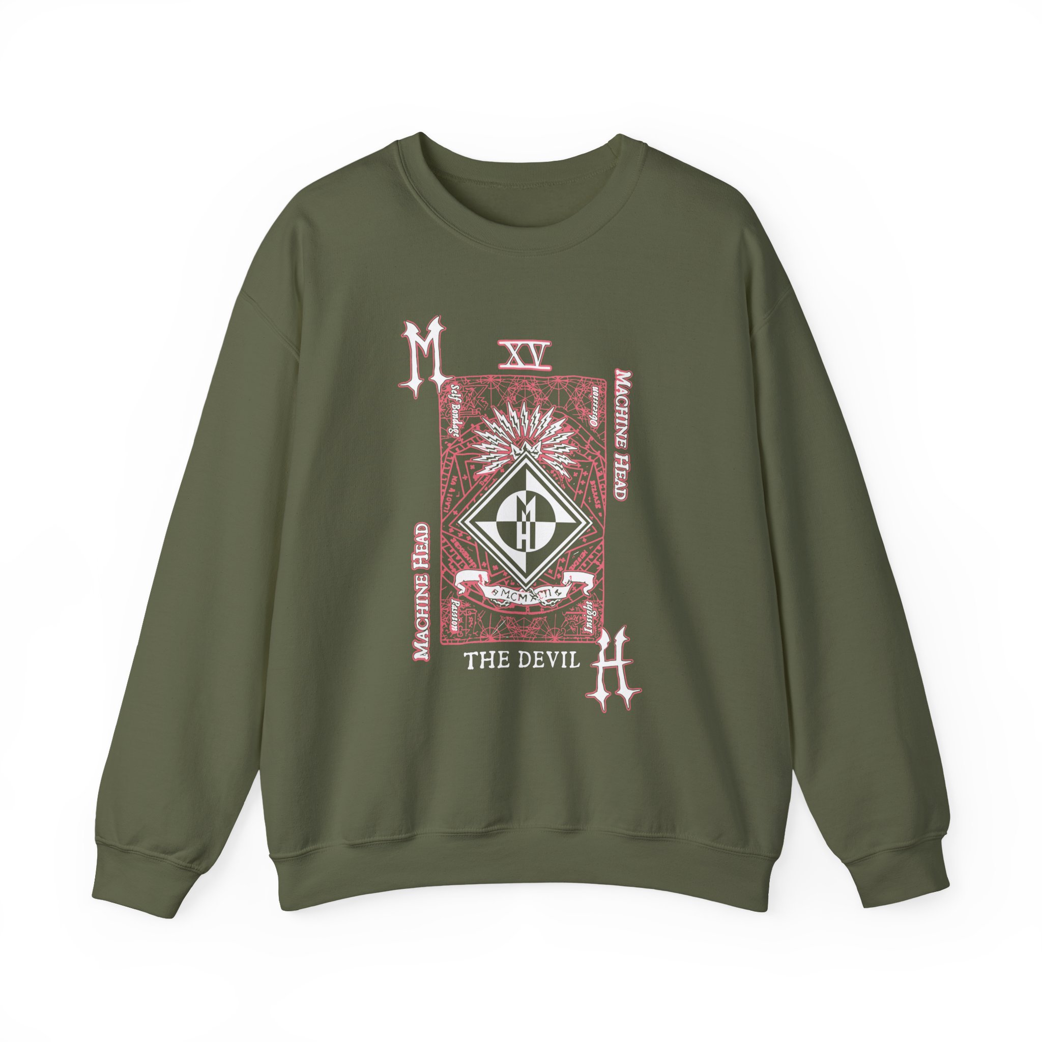 Machine Head the Devil Unisex Heavy Blendâ„¢ Crewneck Sweatshirt