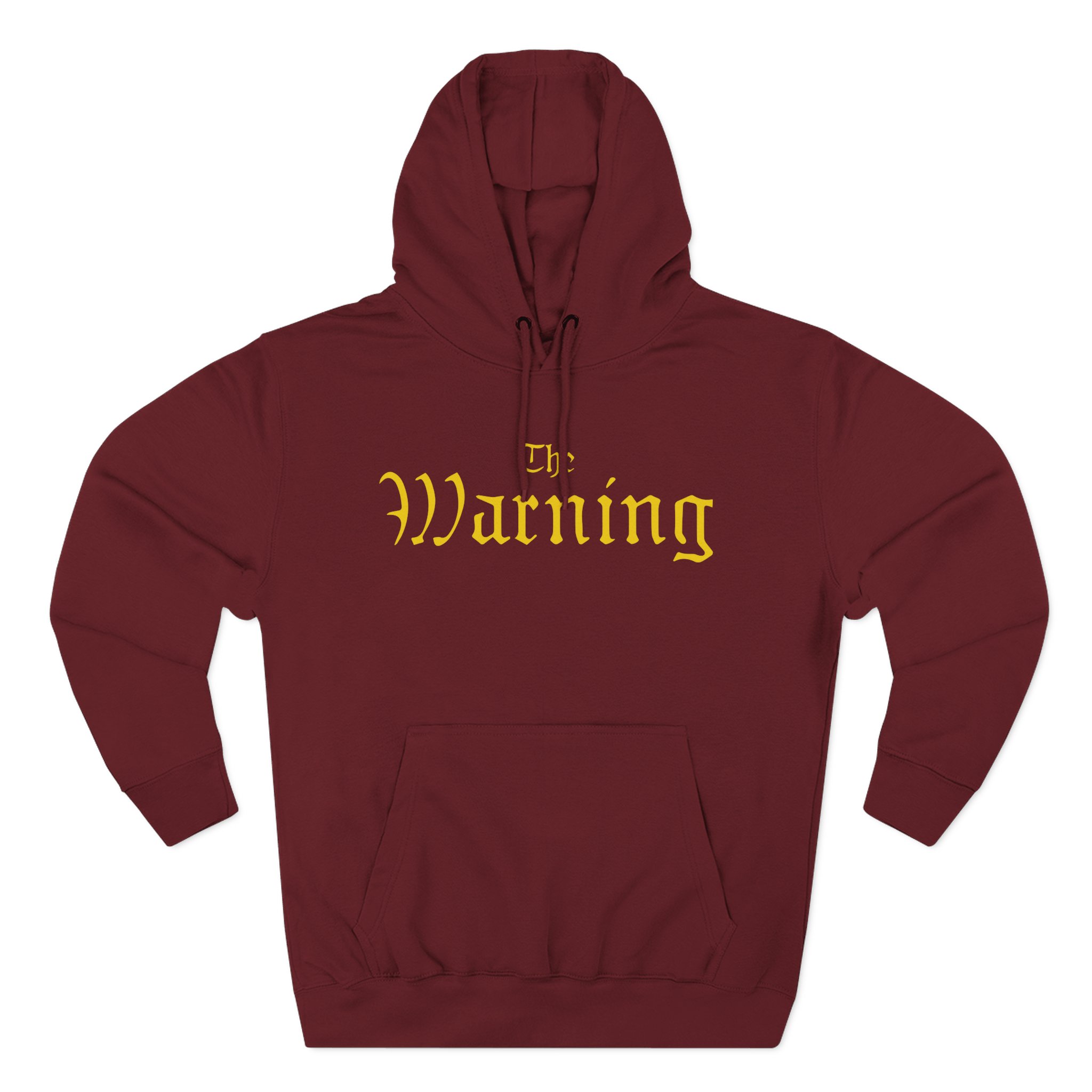 The Warning Gold TW Logo Three-Panel Fleece Hoodie