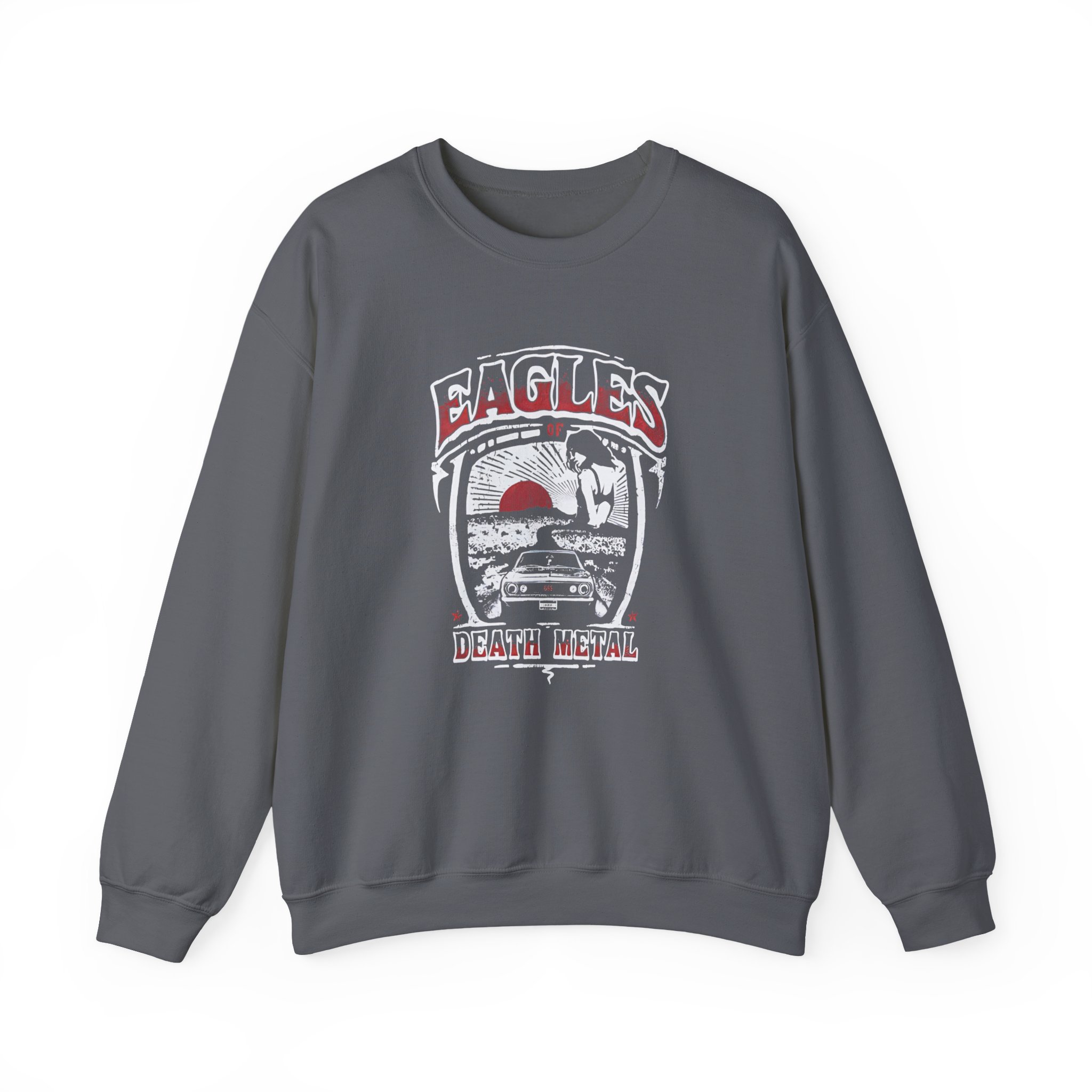 Eagles of Death Metal Muscle Car Unisex Heavy Blendâ„¢ Crewneck Sweatshirt
