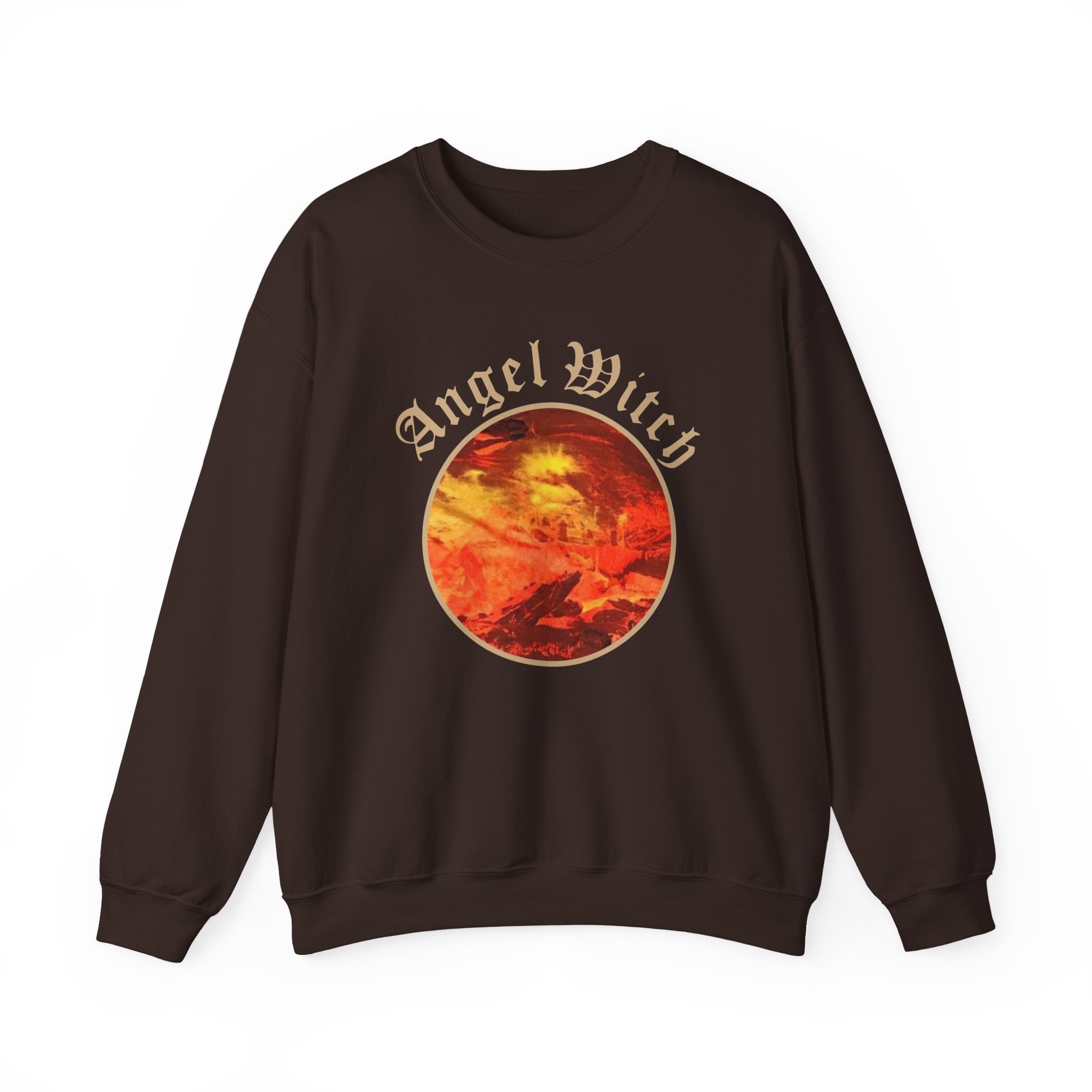 Angel Witch Debut Album Unisex Heavy Blendâ„¢ Crewneck Sweatshirt