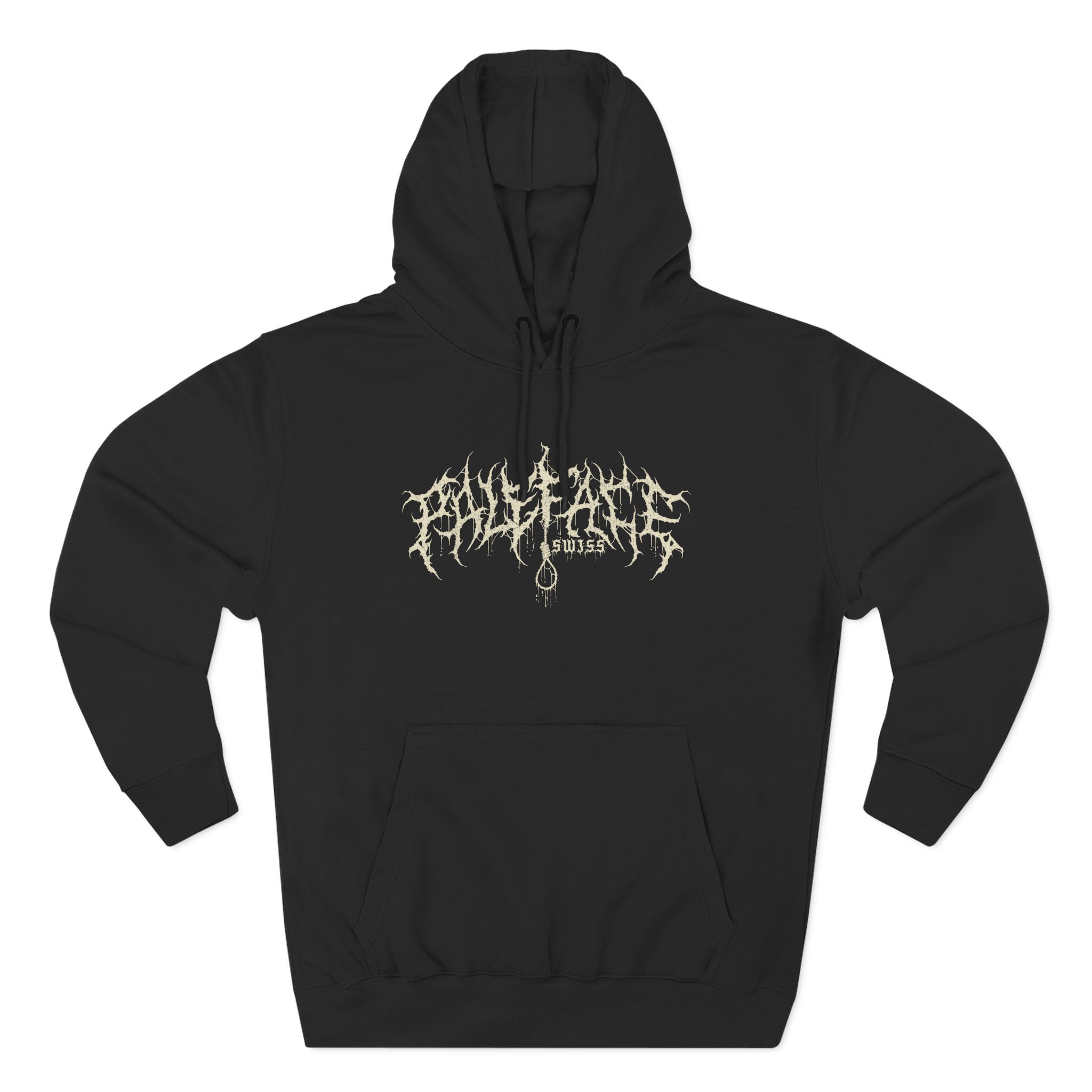 Paleface Skull Three-Panel Fleece Hoodie