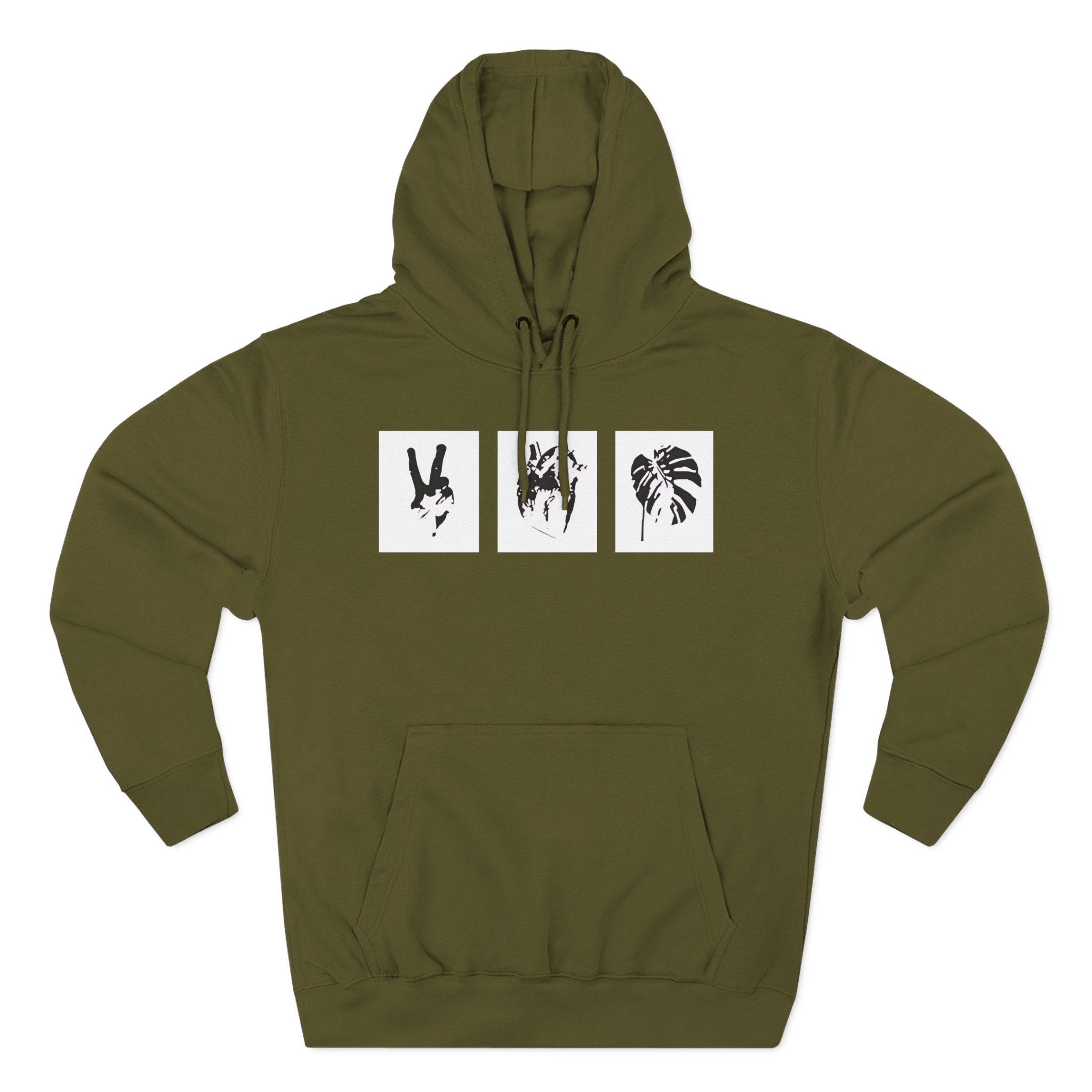 Mumbo Jumbo Peace, Love and Heavy Metal Three-Panel Fleece Hoodie