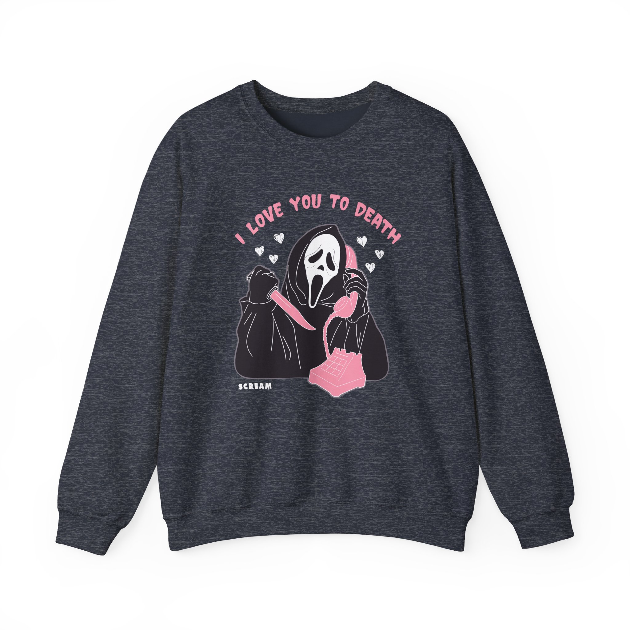 Ghostface Love You To Death Unisex Heavy Blendâ„¢ Crewneck Sweatshirt