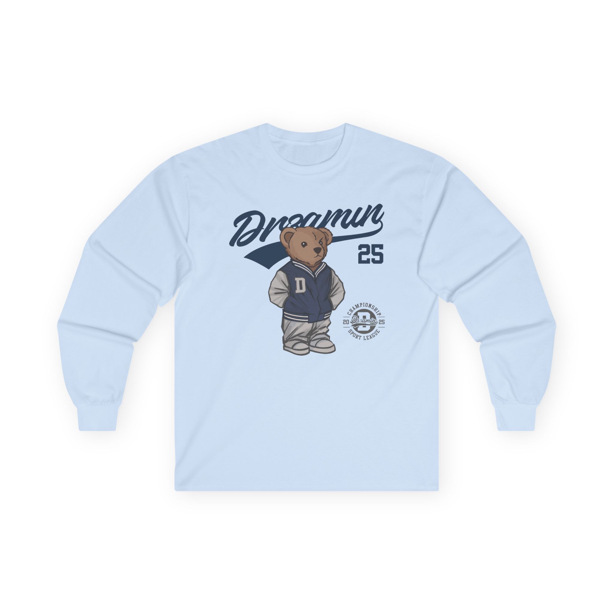 Clix Dr3amin Varsity Bear Unisex Ultra Cotton Long Sleeve Tee