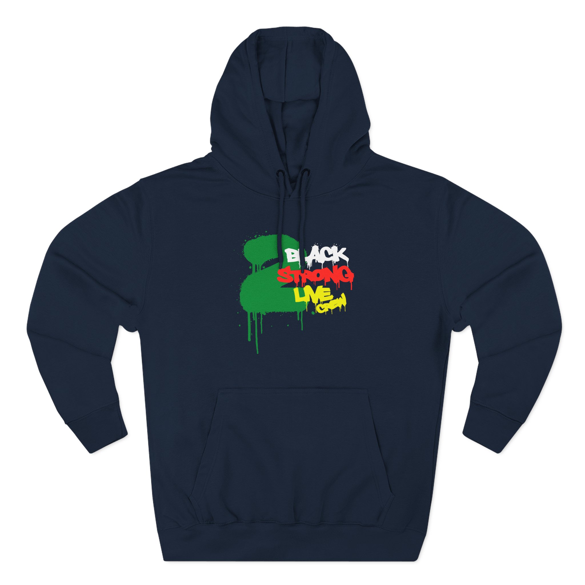 2 Live Crew Black Strong Three-Panel Fleece Hoodie