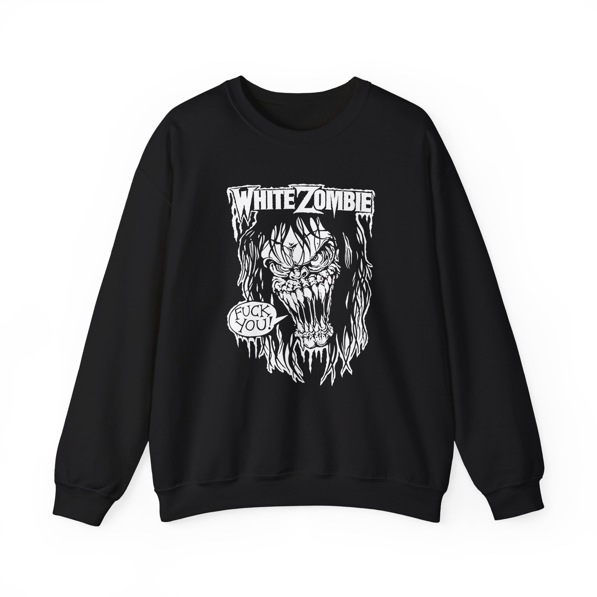 White Zombie F You Unisex Heavy Blendâ„¢ Crewneck Sweatshirt