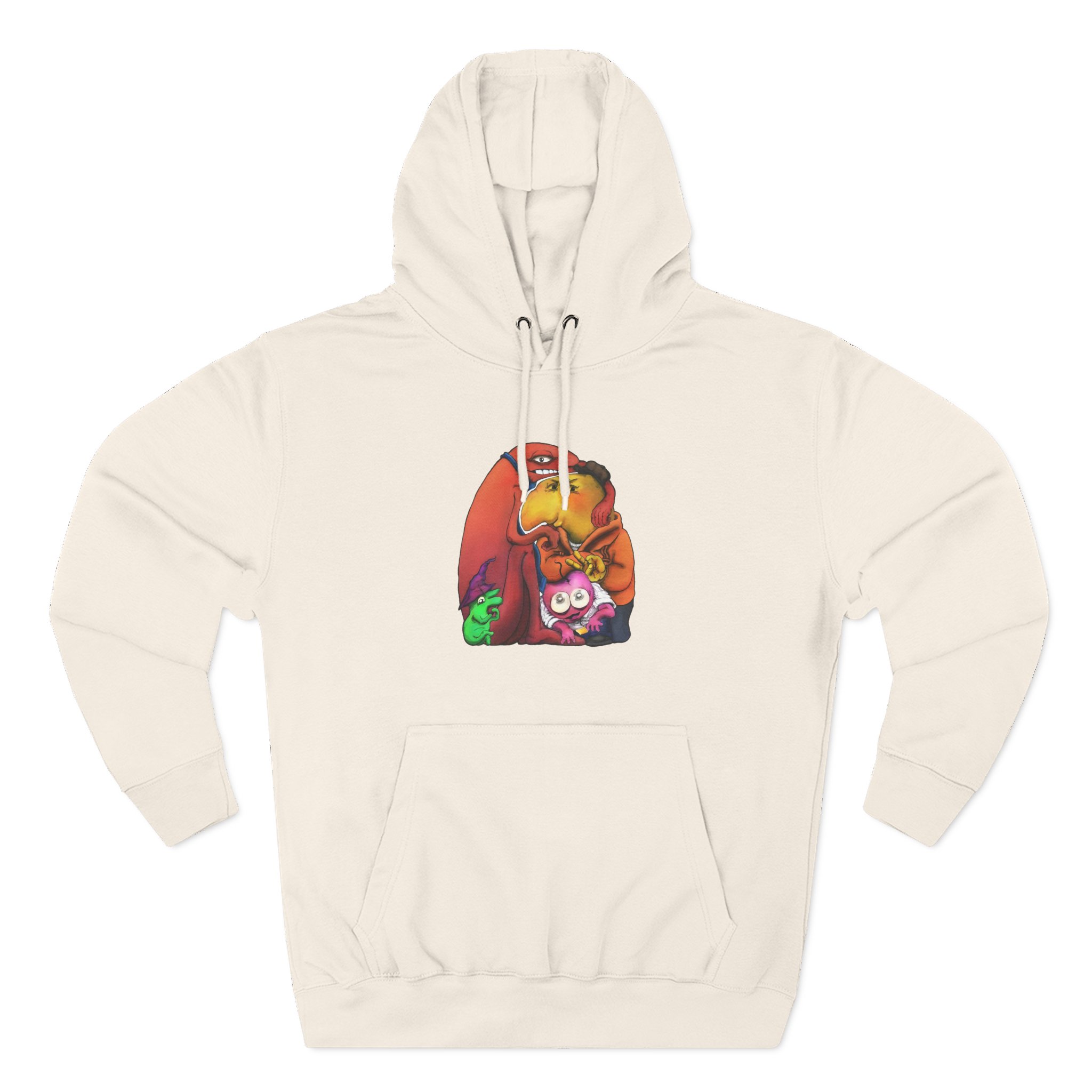 Smiling Friends Three-panel Fleece Hoodie