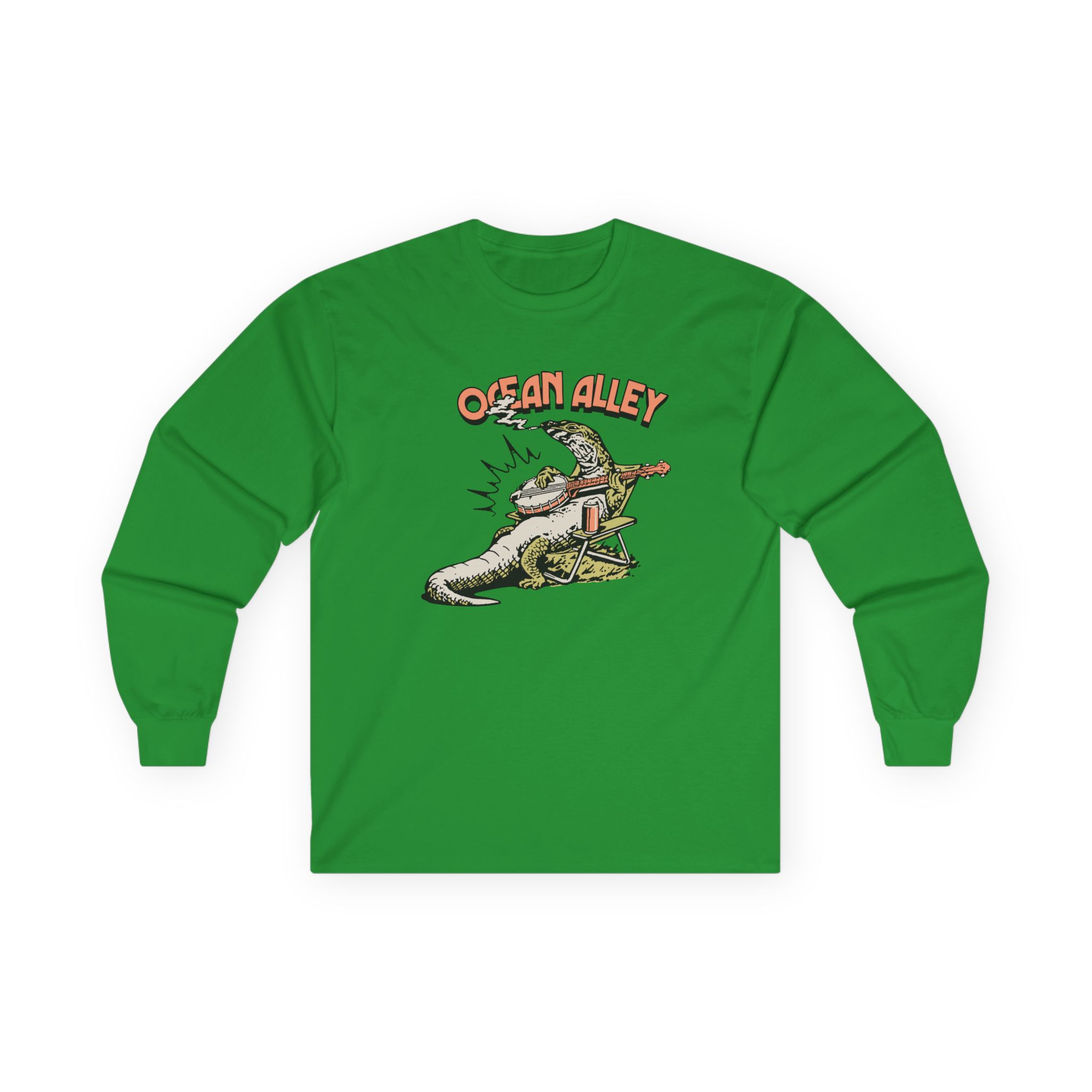 Ocean Alley Lizard Unisex Ultra Cotton Long Sleeve Tee