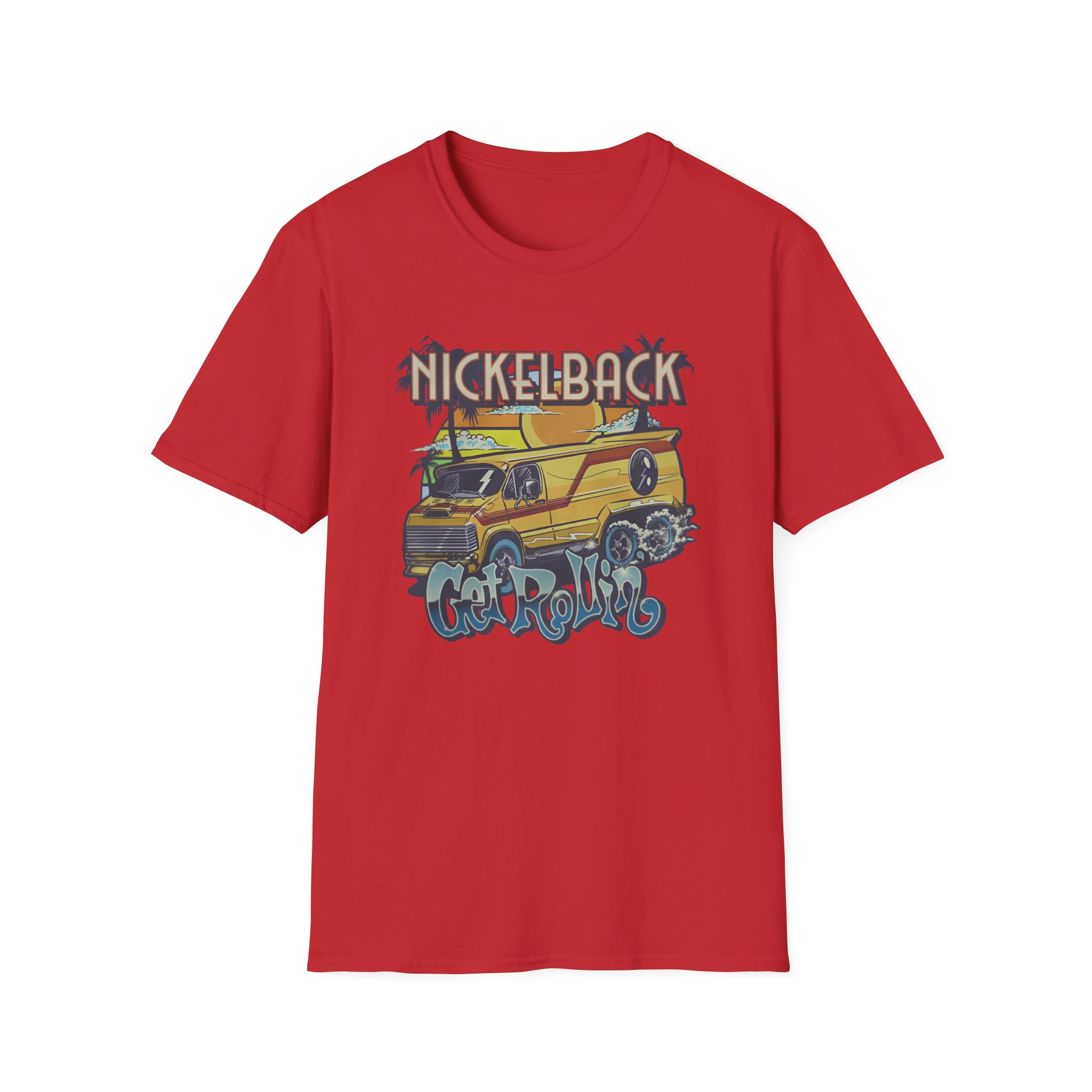 Nickelback Get Rollin Cover Unisex Softstyle T-Shirt