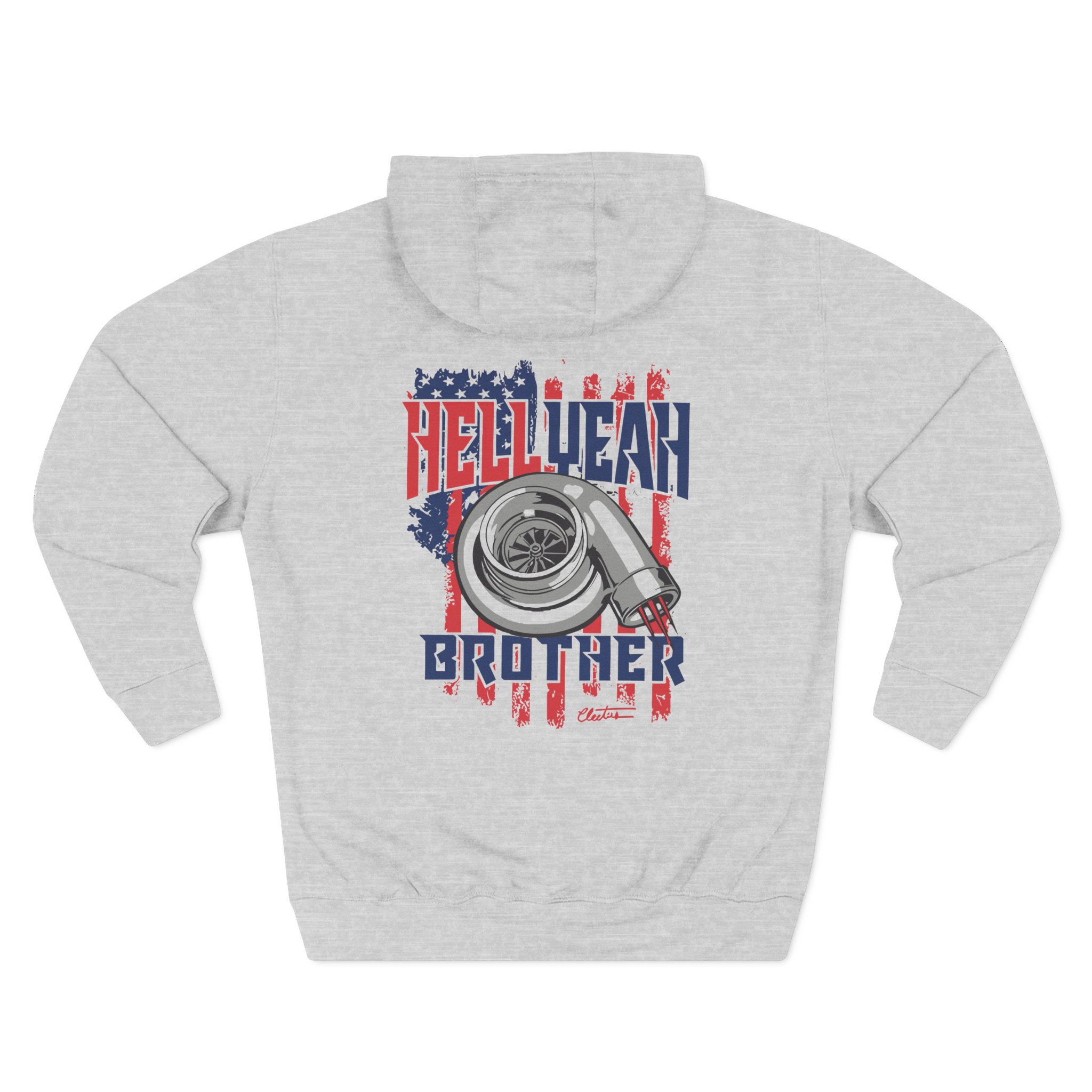 Cleetus Mcfarland Hell Yeah Brother Three-Panel Fleece Hoodie