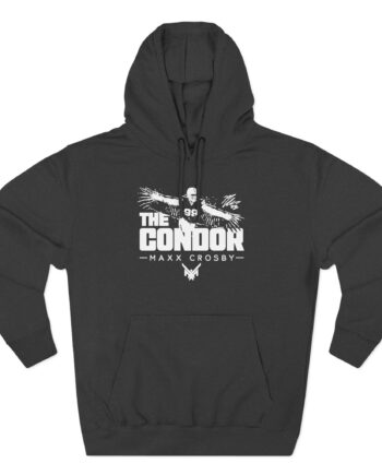 Maxx Crosby the Condor Three-Panel Fleece Hoodie