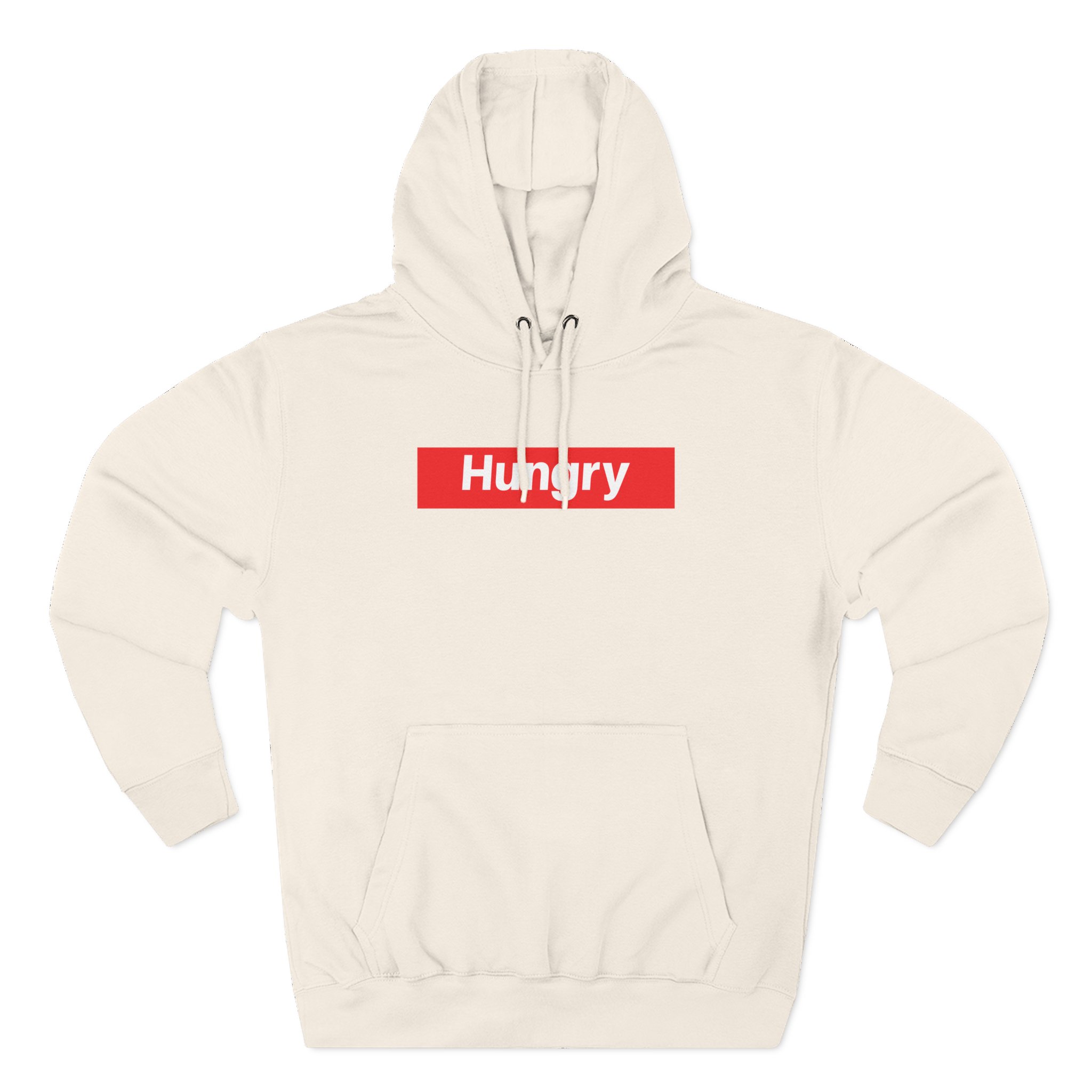Hungry Box Logo Three-Panel Fleece Hoodie