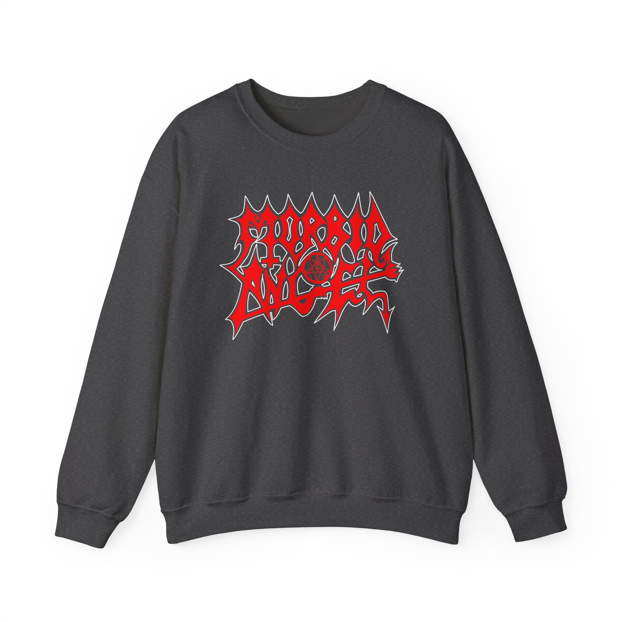 Morbid Angel Red Logo Unisex Heavy Blendâ„¢ Crewneck Sweatshirt