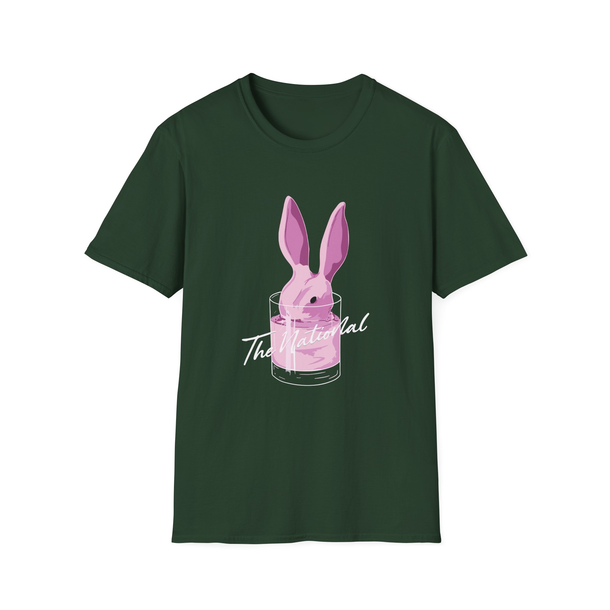 The National Pink Rabbits Unisex Softstyle T-shirt