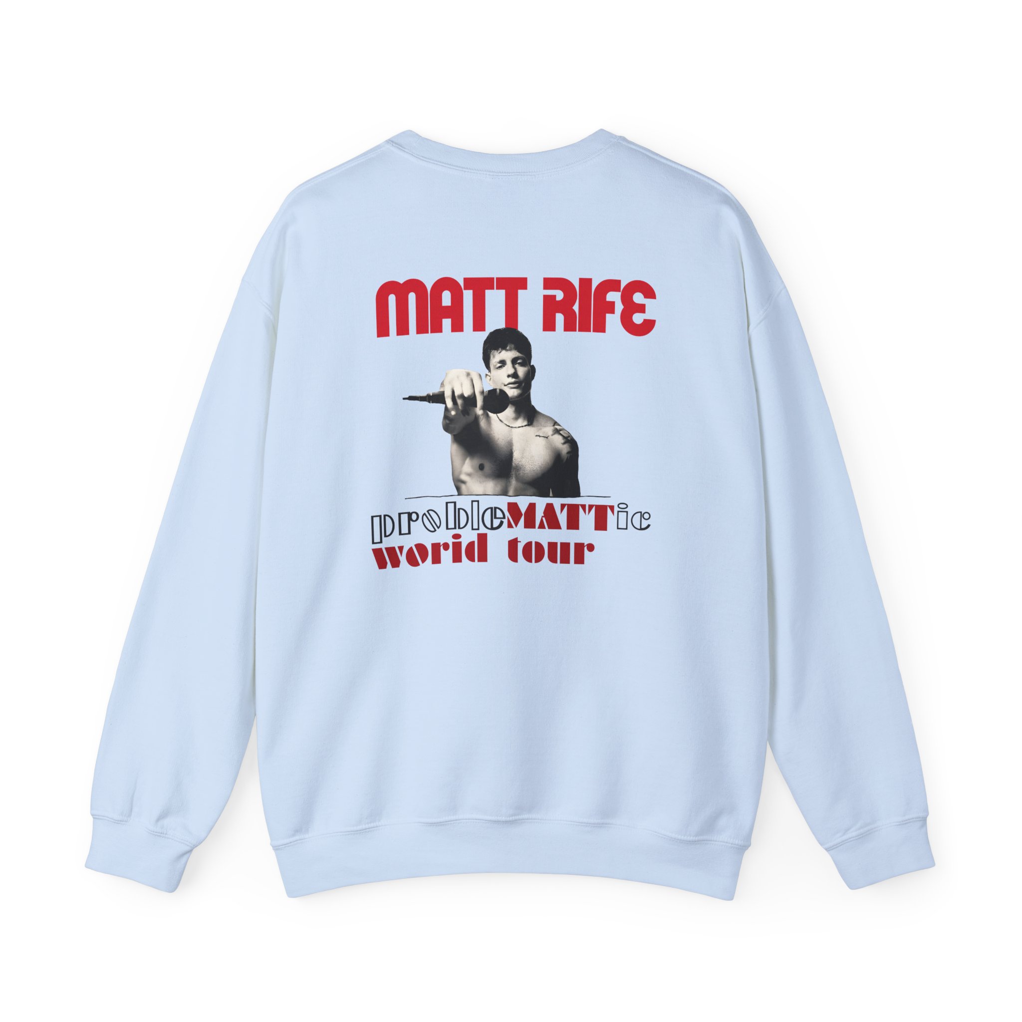 Matt Rife Problemattic Tour Pic Unisex Heavy Blendâ„¢ Crewneck Sweatshirt