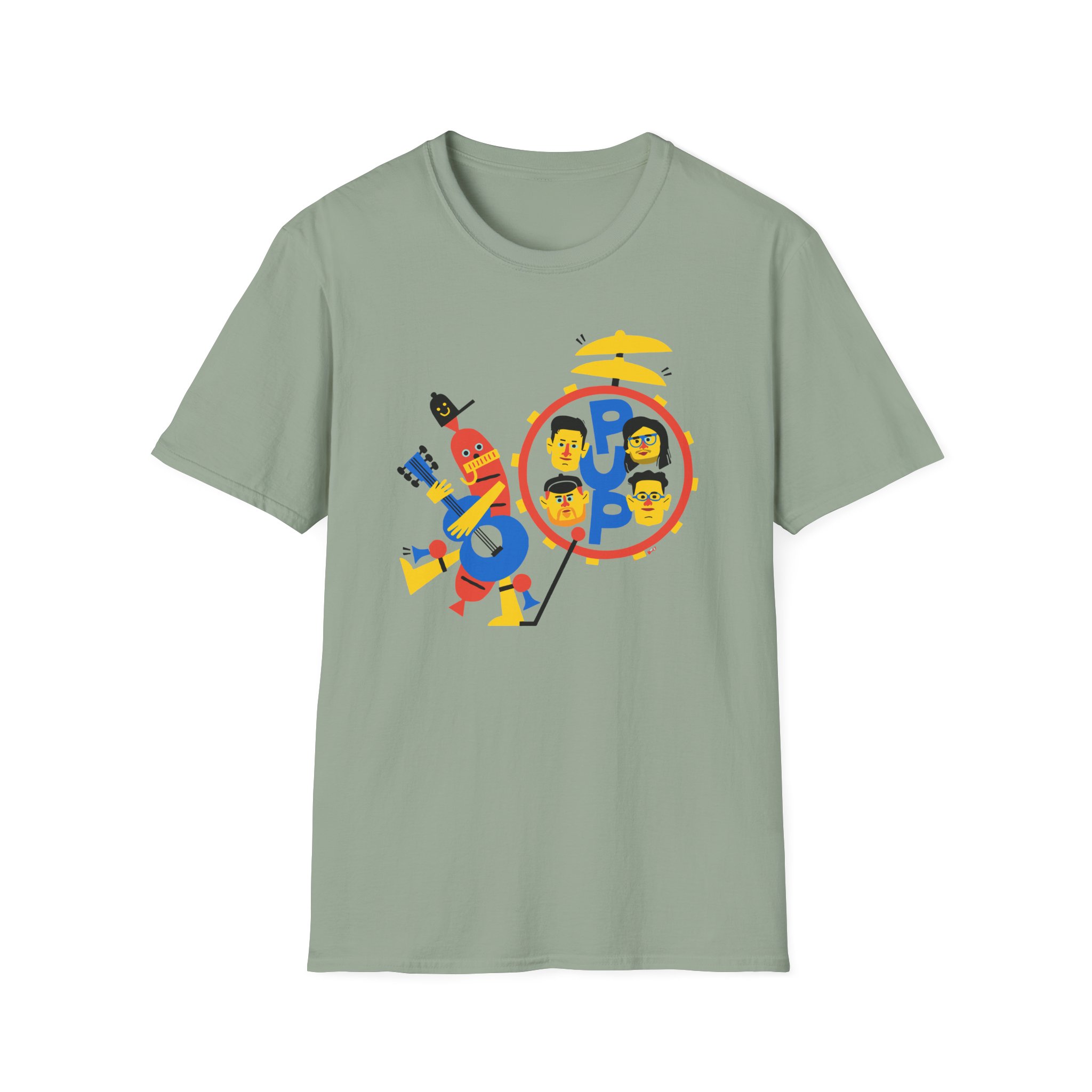 Pup Band of Wiener Unisex Softstyle T-Shirt