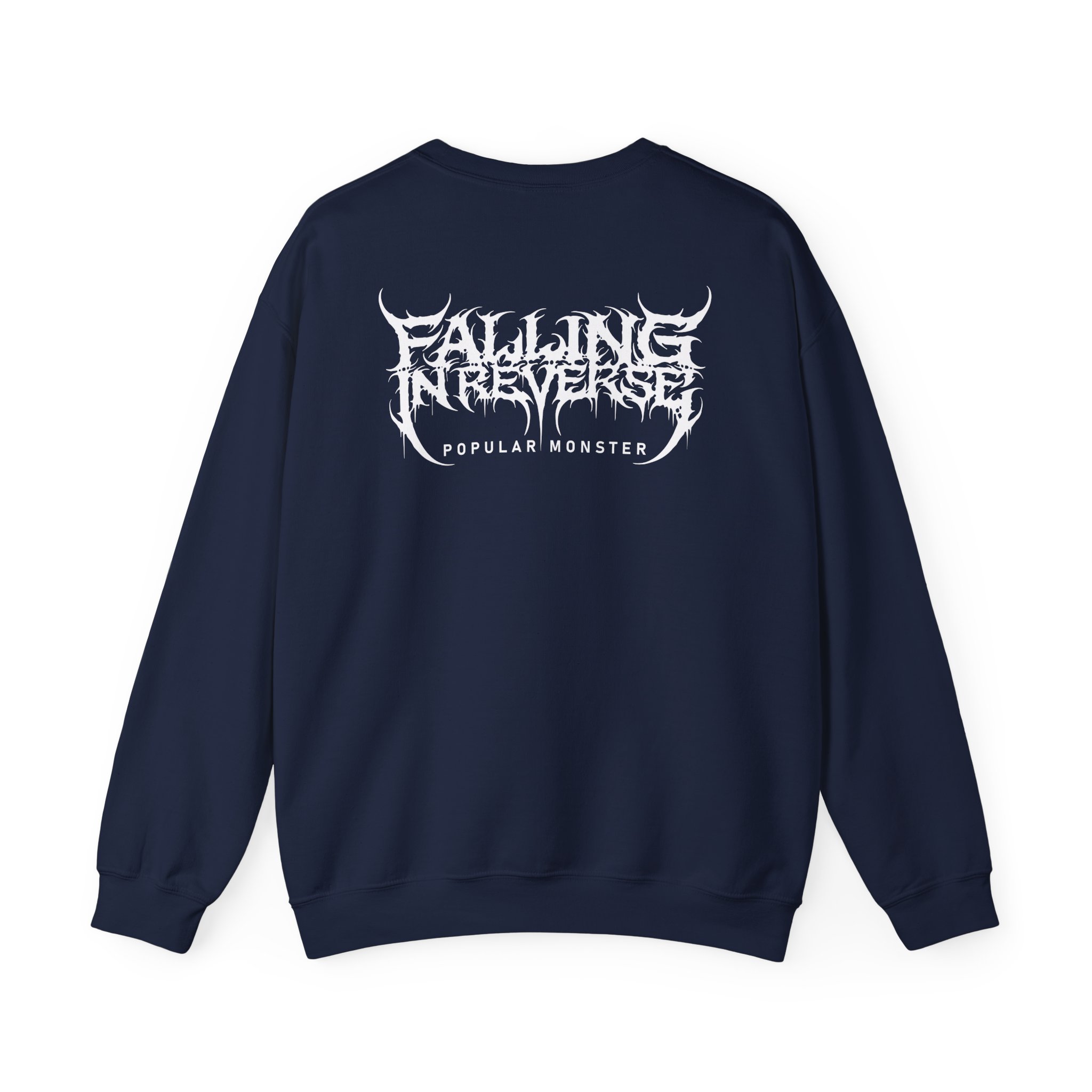 Falling in Reverse Popular Monster Cover and Back Logo Unisex Heavy Blendâ„¢ Crewneck Sweatshirt
