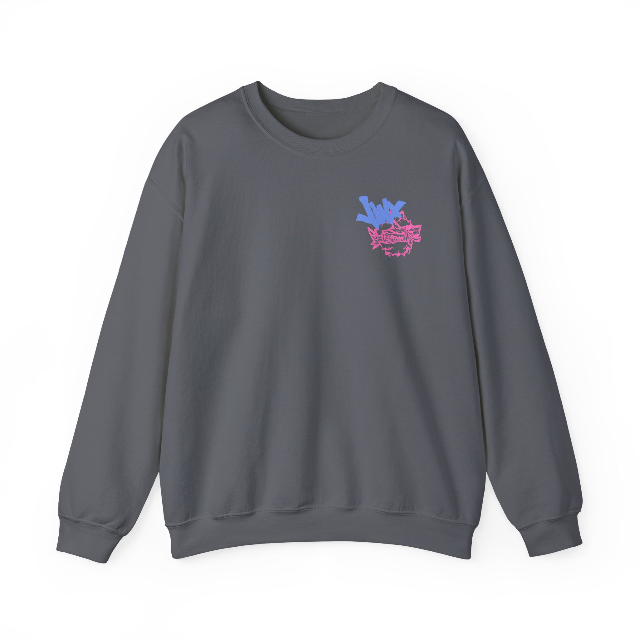 Jinx Arcane Gun Unisex Heavy Blendâ„¢ Crewneck Sweatshirt