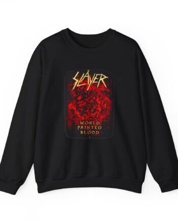 Slayer World Painted Blood Skulls Unisex Heavy Blend™ Crewneck Sweatshirt