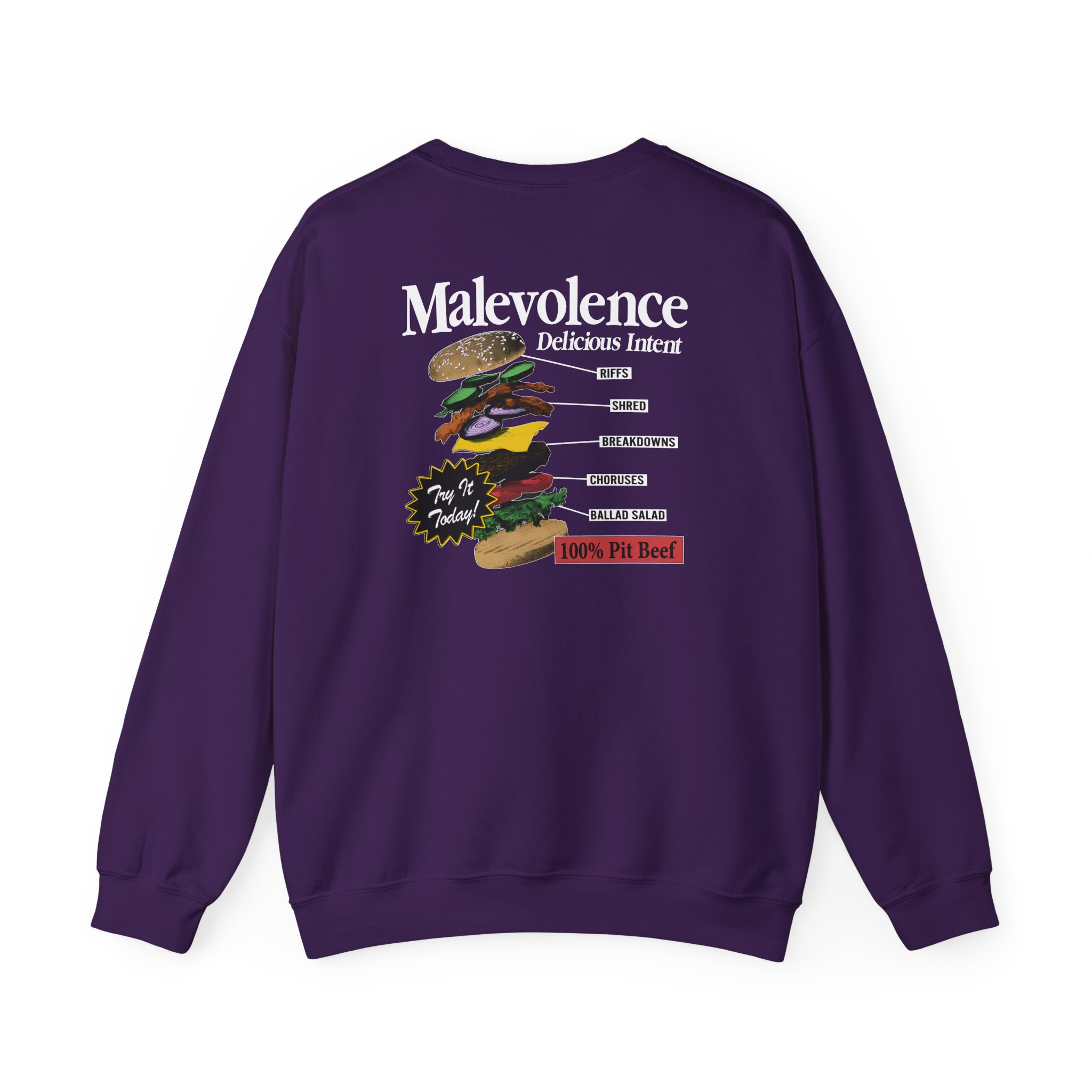 Malevolence Pit Beef Unisex Heavy Blend Crewneck Sweatshirt