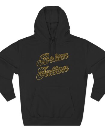 Brian Fallon Gold Text Three-Panel Fleece Hoodie