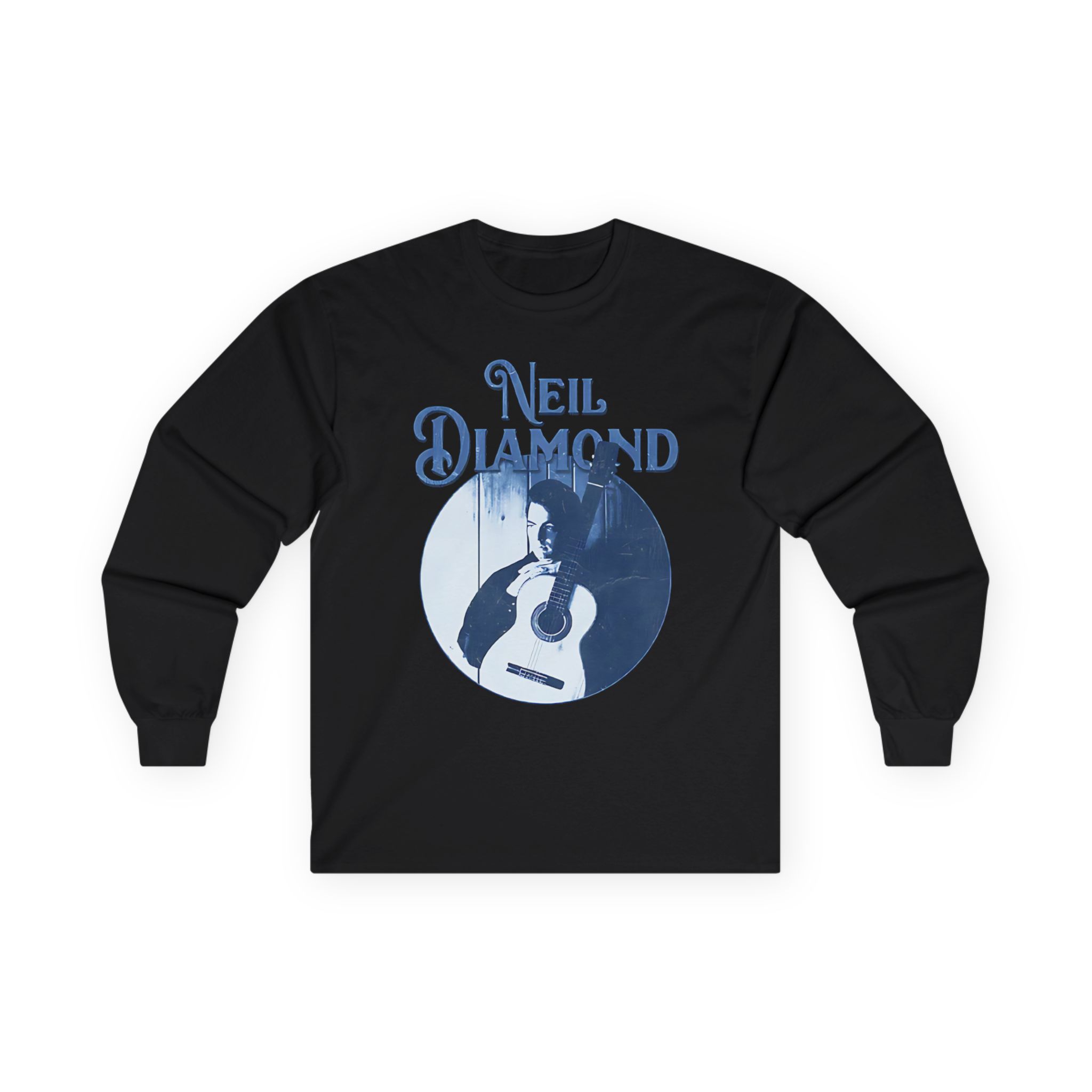 Neil Diamond Circle Guitar Unisex Ultra Cotton Long Sleeve Tee