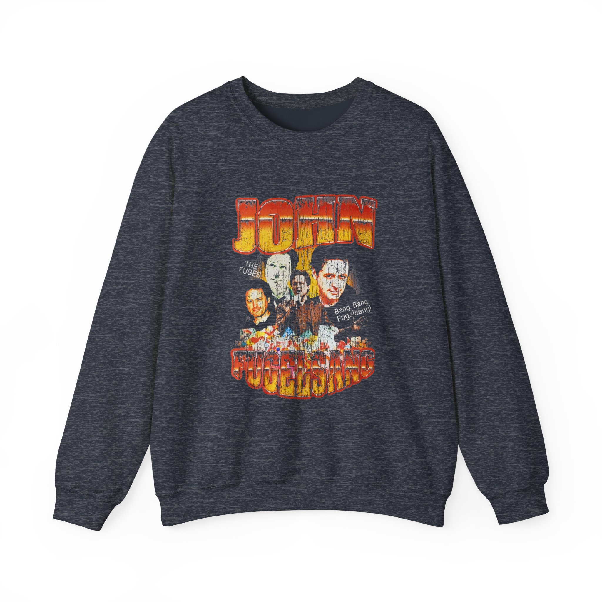 Fugees John Fugelsang From Sirius Xm the Bonfire Distressed Unisex Heavy Blendâ„¢ Crewneck Sweatshirt