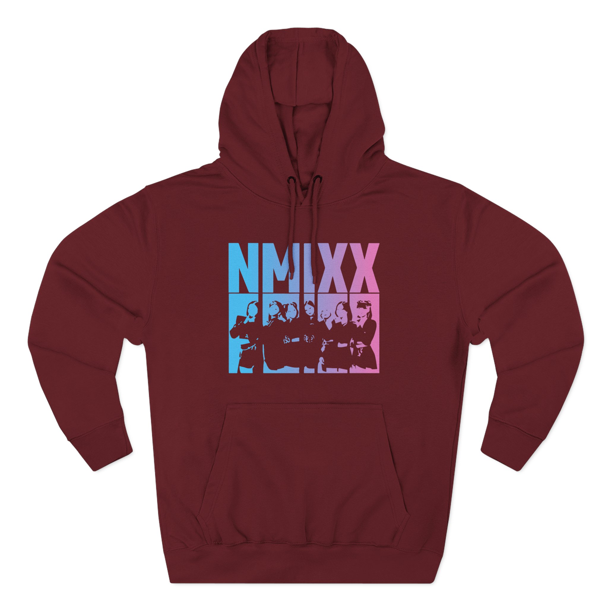 Nmixx Three-Panel Fleece Hoodie