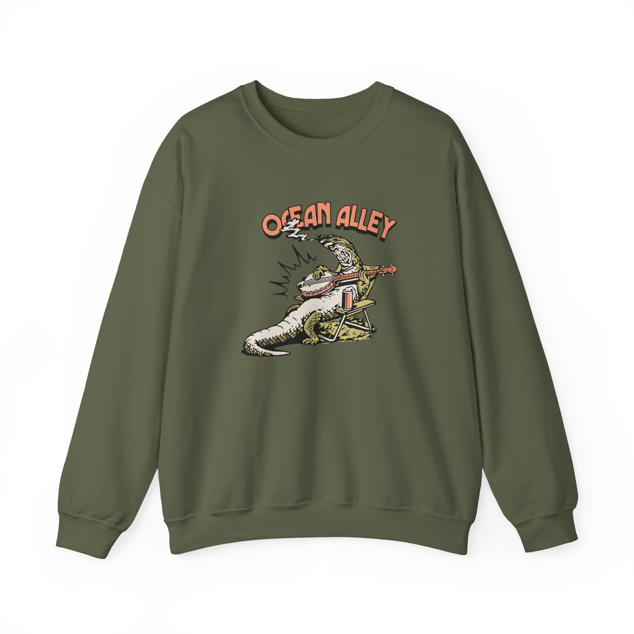 Ocean Alley Lizard Unisex Heavy Blendâ„¢ Crewneck Sweatshirt