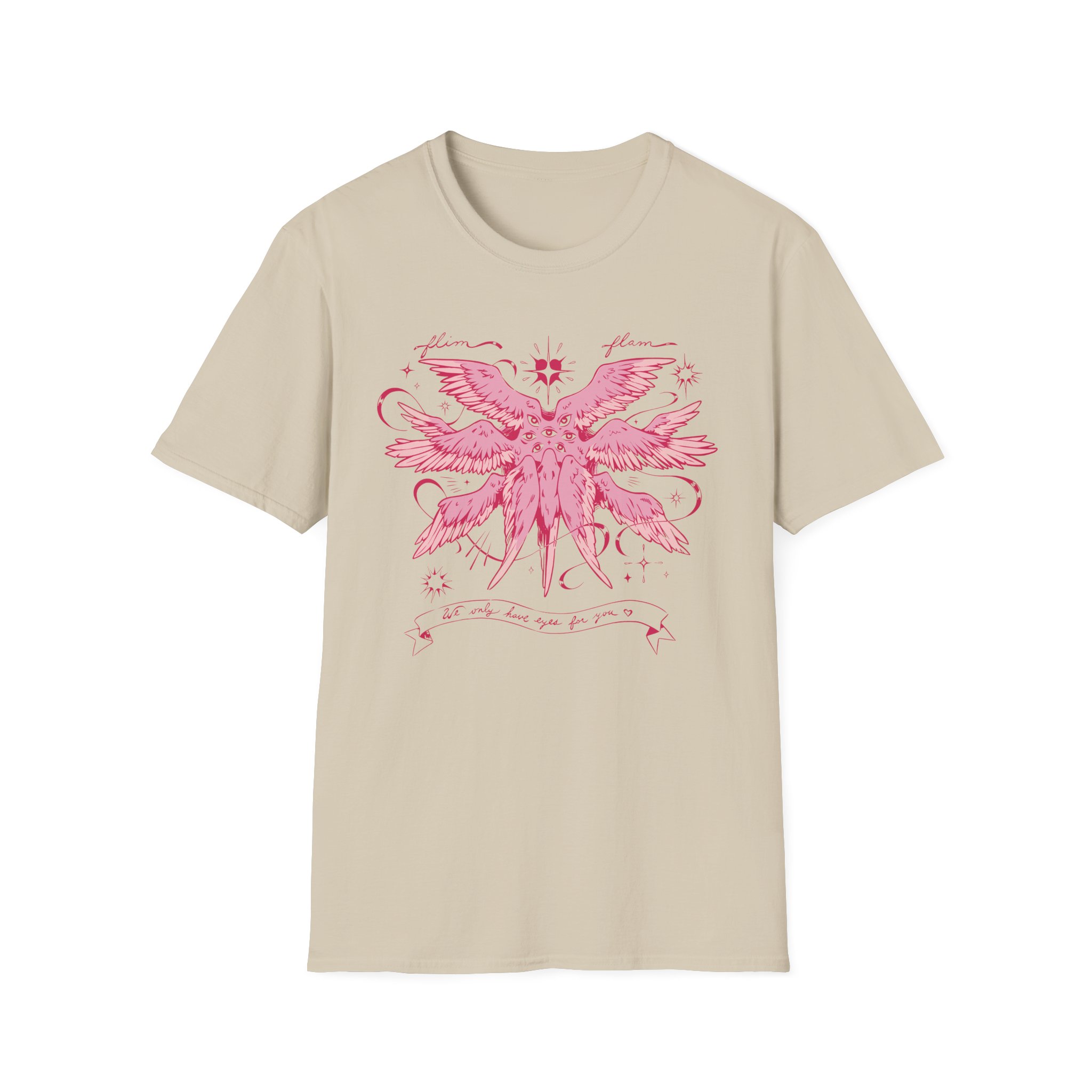 Flamingo Flim Flam Angel Unisex Softstyle T-Shirt