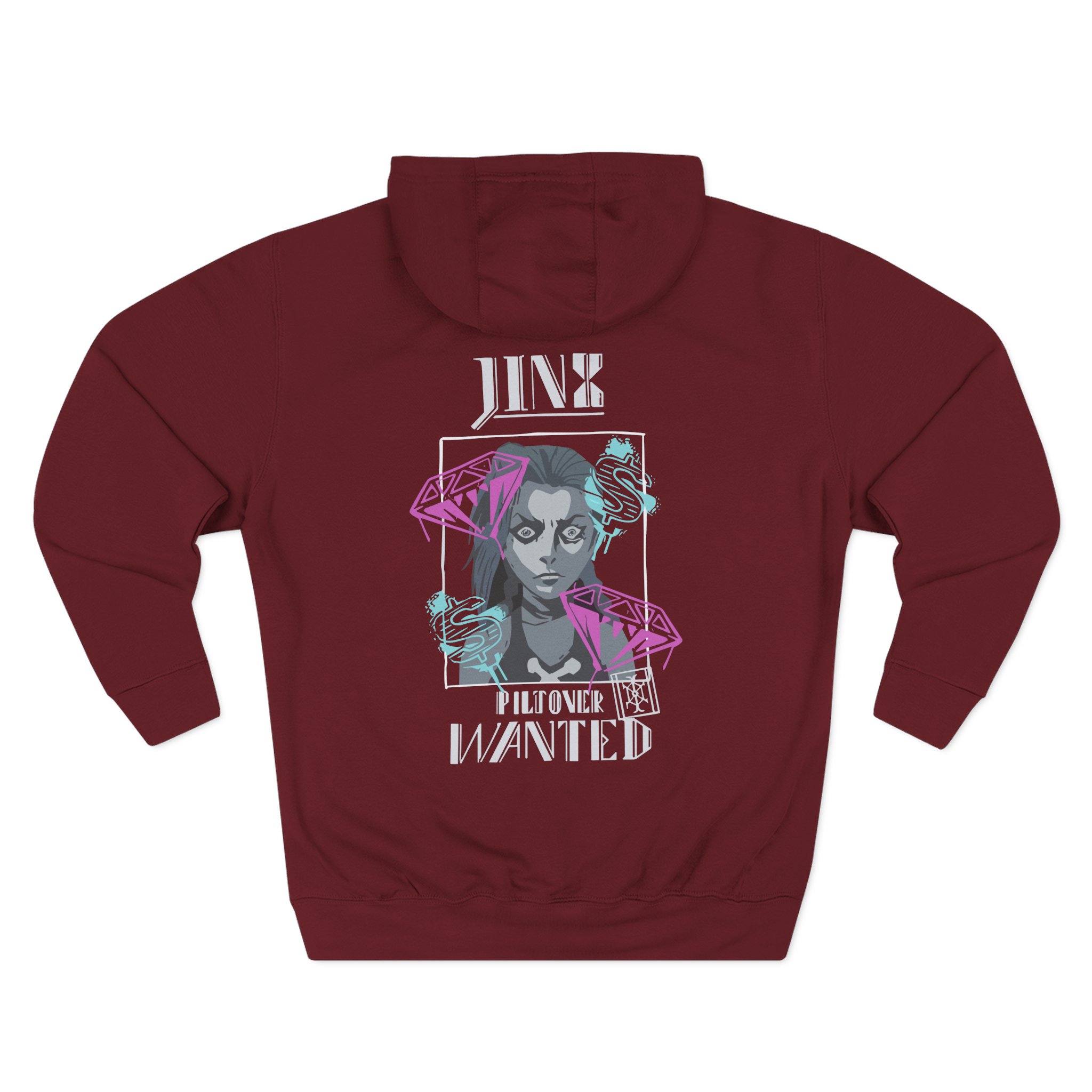 Jinx Arcane Three-Panel Fleece Hoodie