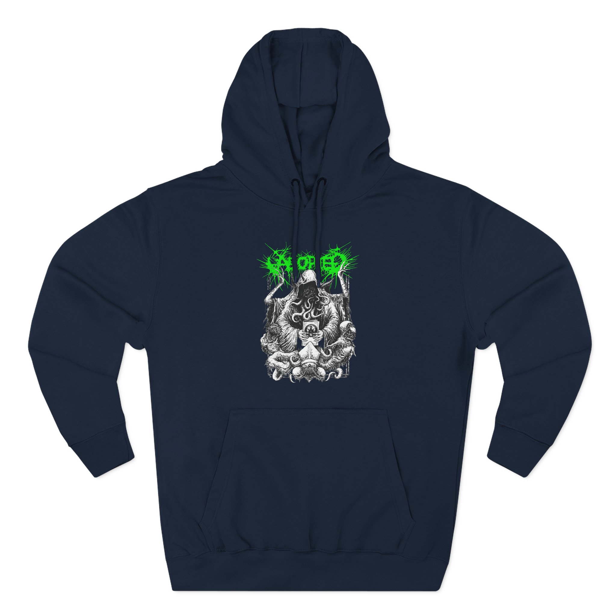 Aborted Cthulhu C&c Tour Three-Panel Fleece Hoodie