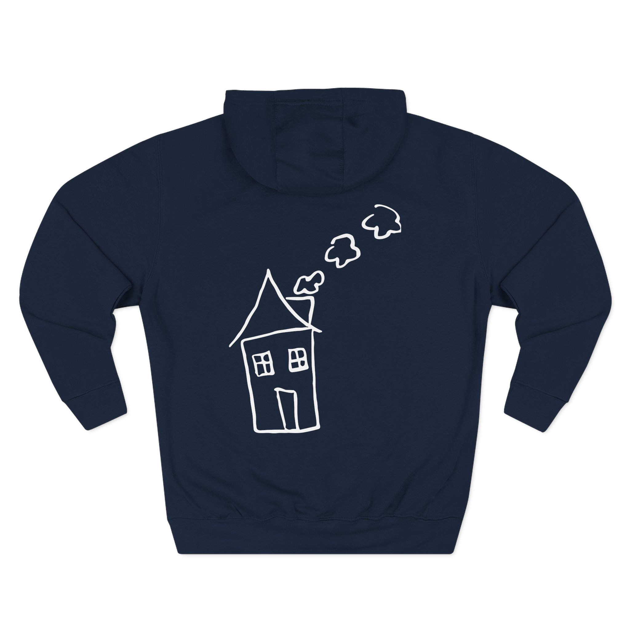 Aitch Pocket Logo Three-Panel Fleece Hoodie