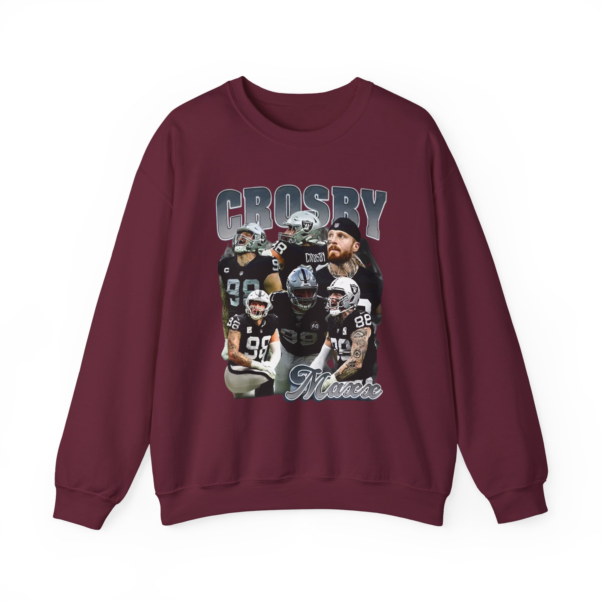 Maxx Crosby COLLAGE Unisex Heavy Blendâ„¢ Crewneck Sweatshirt