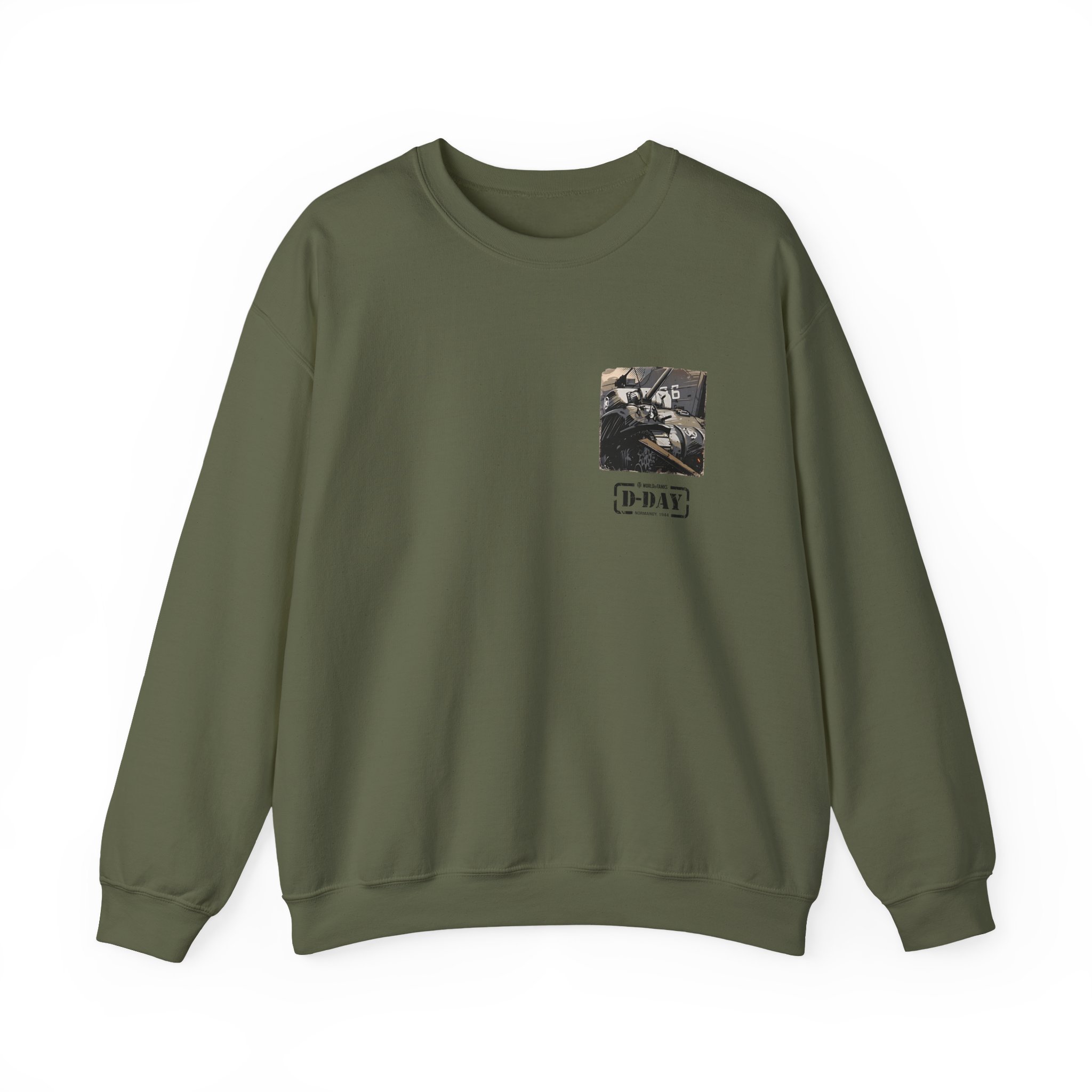 World of Tank Wot D-day Fury Storm Unisex Heavy Blendâ„¢ Crewneck Sweatshirt