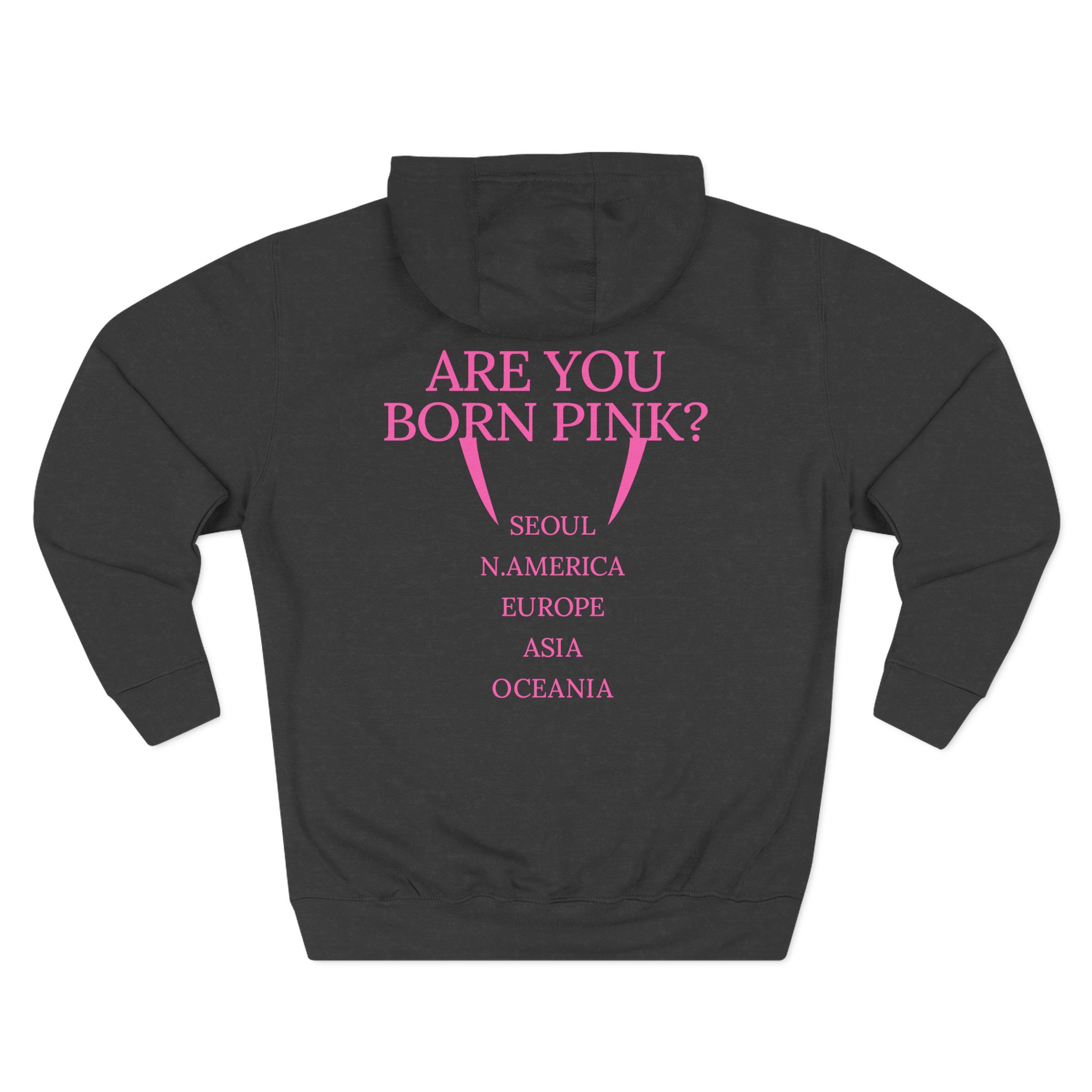 B Are You Born Pink Three-Panel Fleece Hoodie