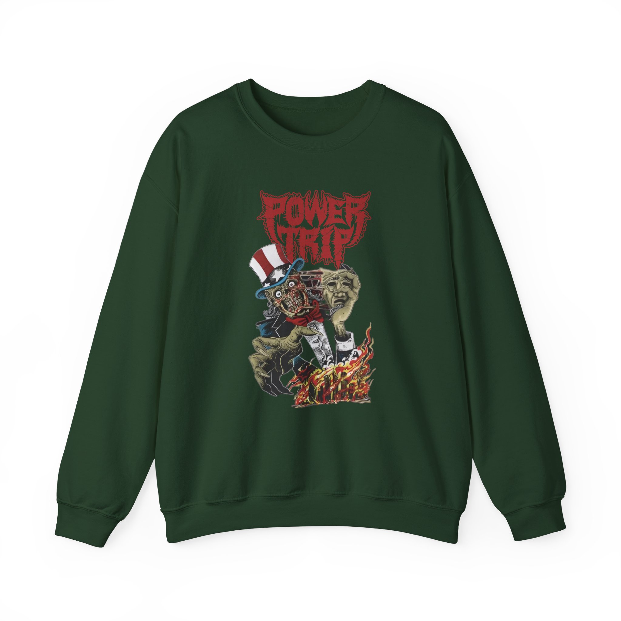 Power Trip Uncle Sam Unisex Heavy Blendâ„¢ Crewneck Sweatshirt