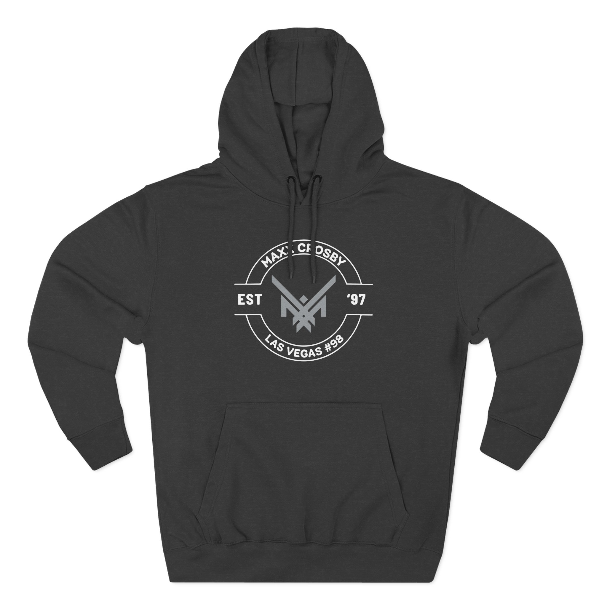 Maxx Crosby Logo Three-Panel Fleece Hoodie