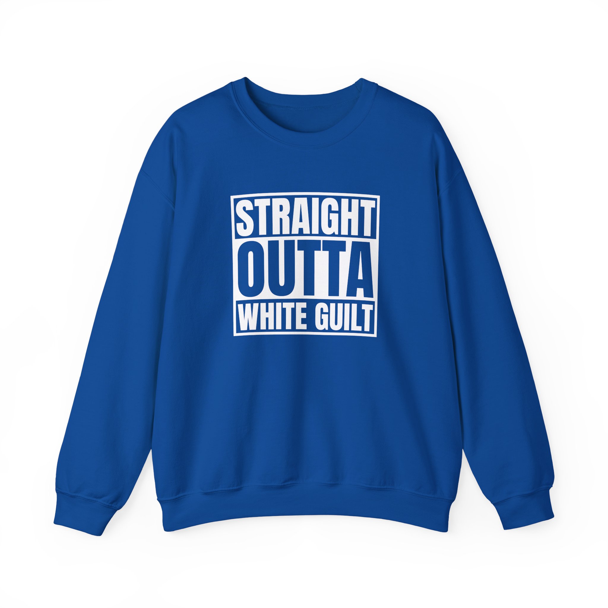 Upchurch Straight Outta White Guilt Unisex Heavy Blendâ„¢ Crewneck Sweatshirt