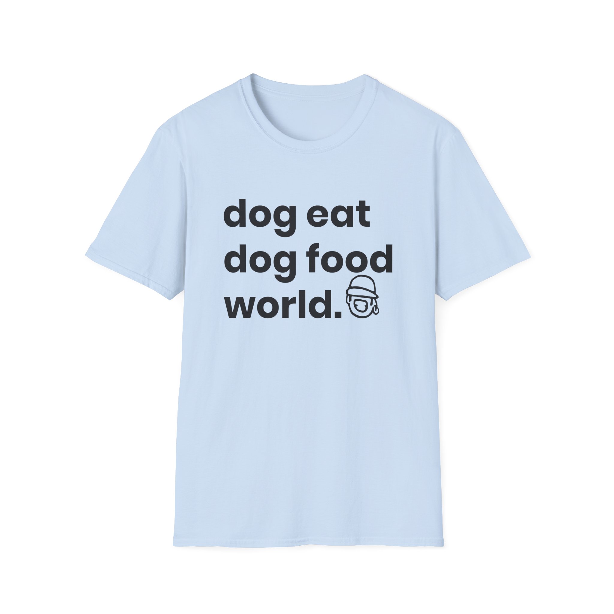 Niko B Dog Eat Dog Food World Unisex Softstyle T-shirt