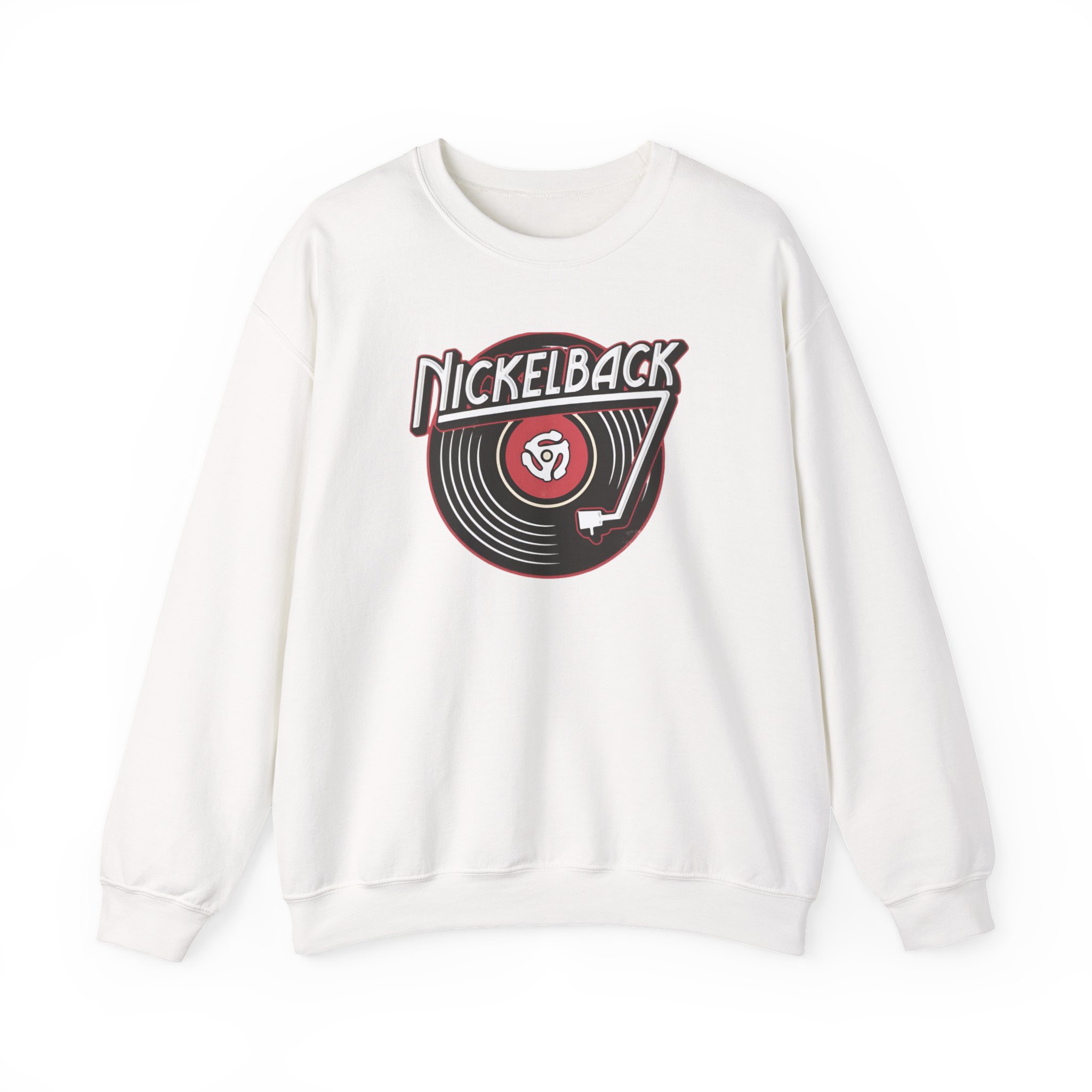 Nickelback Record Natural Ringer Unisex Heavy Blendâ„¢ Crewneck Sweatshirt