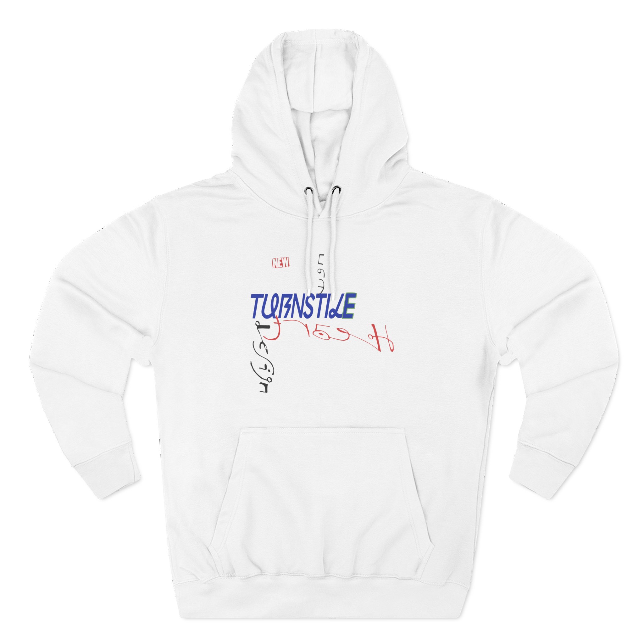Turnstile New Heart Design Three-Panel Fleece Hoodie